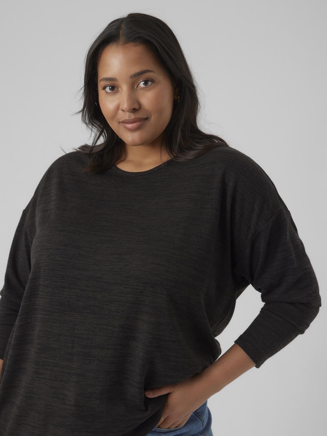 Vero Moda Curve Langarmshirt »VMCKATIE LS LONG TOP JRS NOOS CUR«