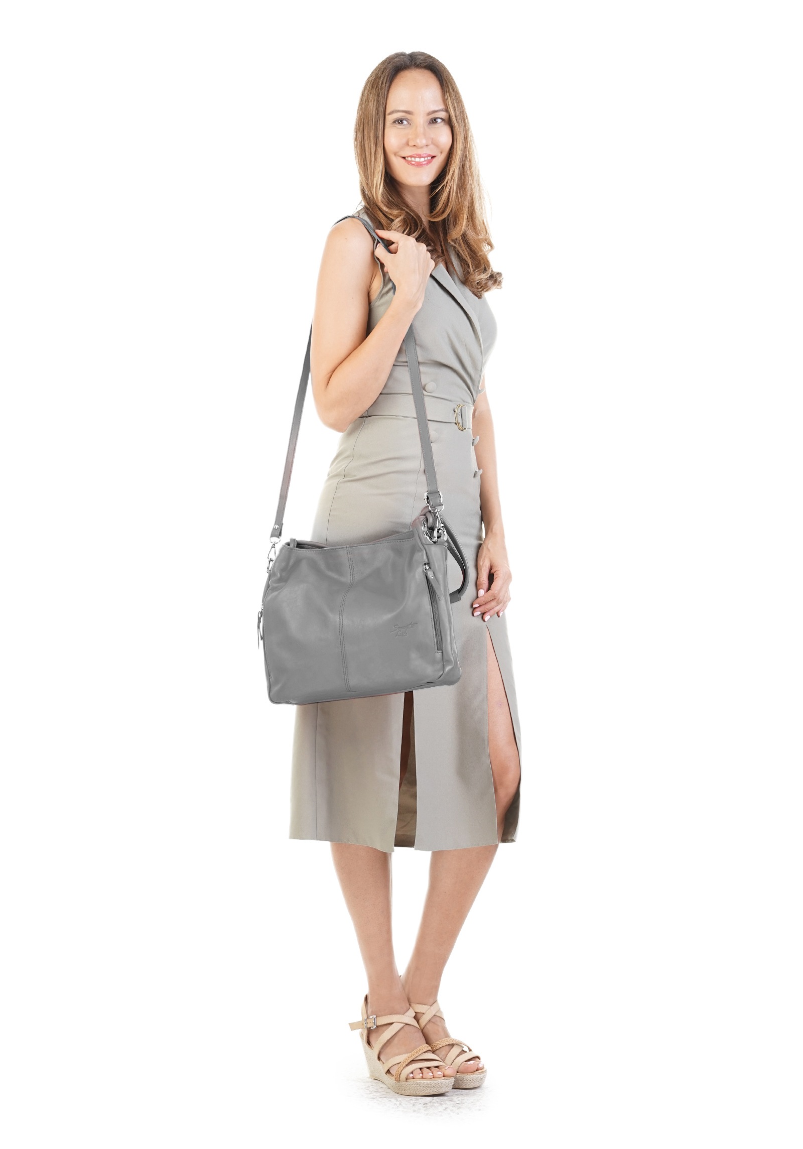 Samantha Look Shopper "SAMANTHA LOOK Damen echt Leder, Made in Italy" echt Leder, Made in Italy
