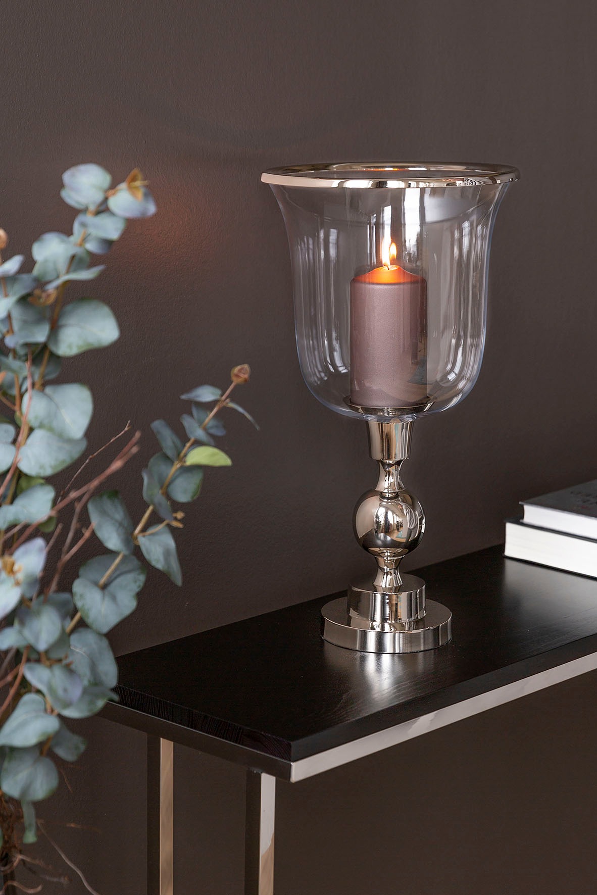 Fink Windlicht »SAMANTA« Kerzenhalter aus Aluminium und Glas