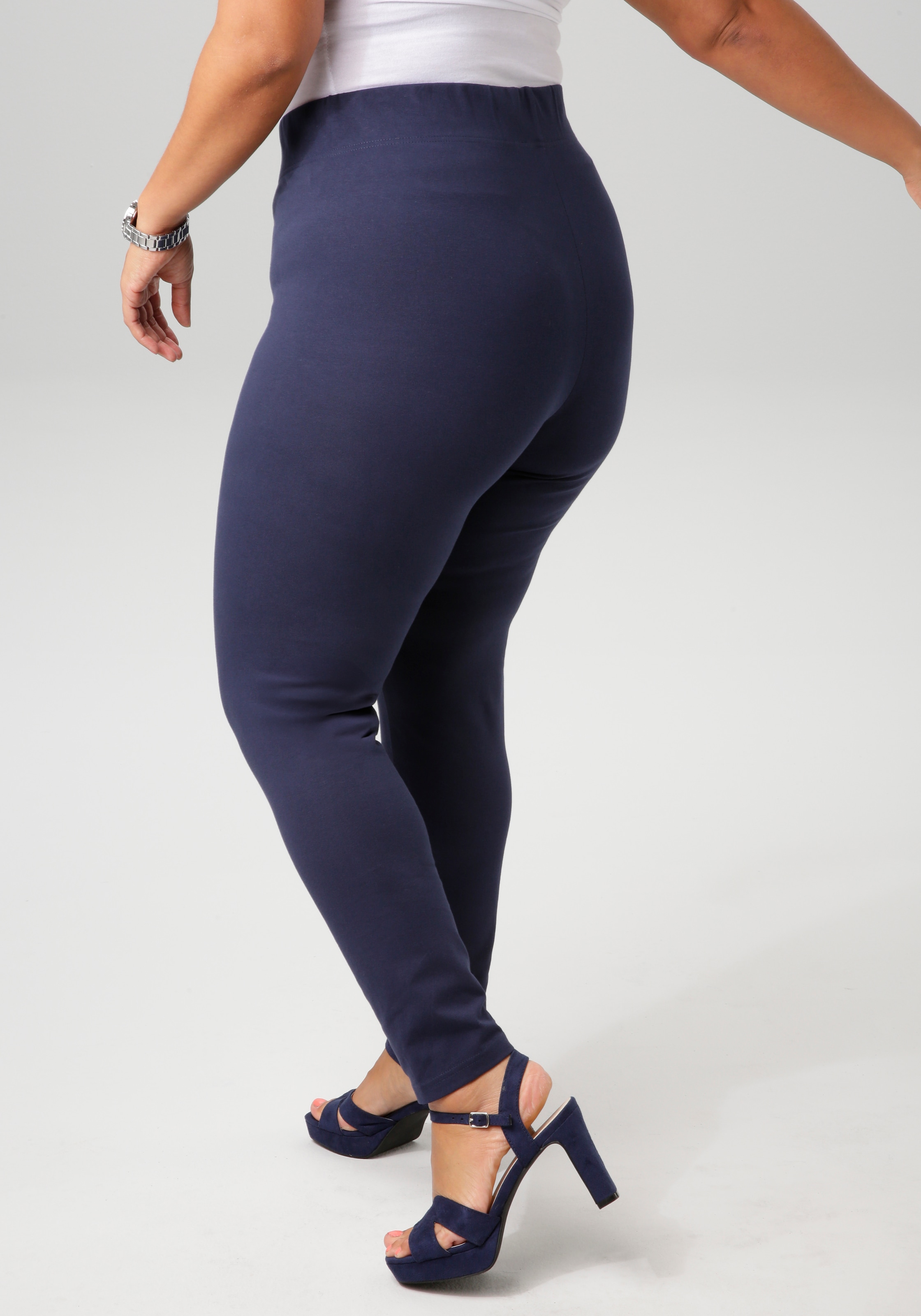 Aniston PLUS Leggings, aus elastischer Single Jersey-Qualität - NEUE KOLLEKTION