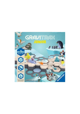 Kugelbahn »GraviTrax Junior Starter-Set L Ice«, (101 tlg.)
