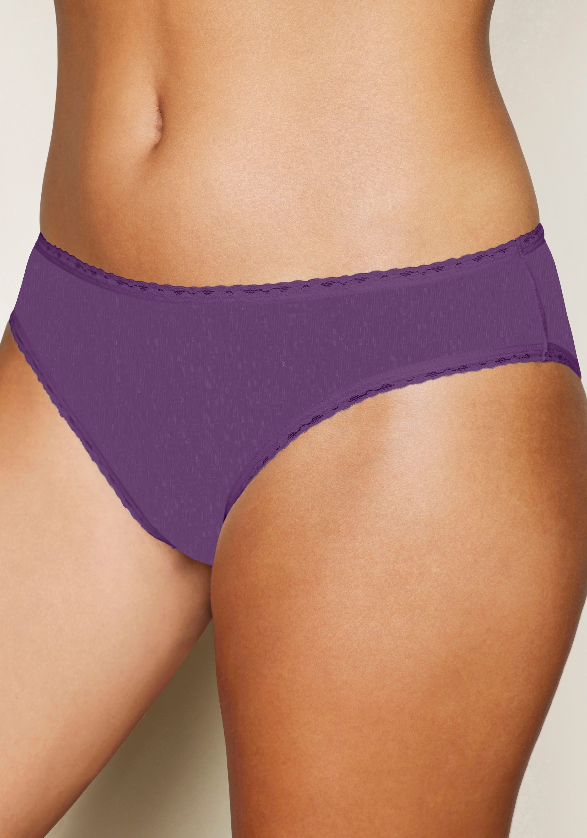 LASCANA Jazz-Pants Slips, (5er-Pack), mit süssen Herzchen-Prints und aus elastischer Baumwoll-Qualität
