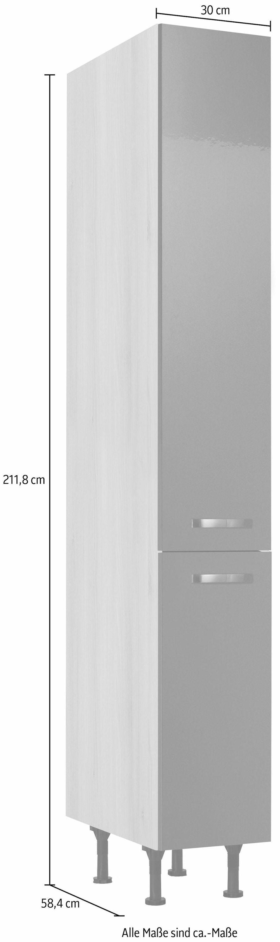OPTIFIT Apothekerschrank »Cara«, mit 2 Vollauszügen und 5 Ablagen, höhenverstellbare Füsse, Breite 30 cm