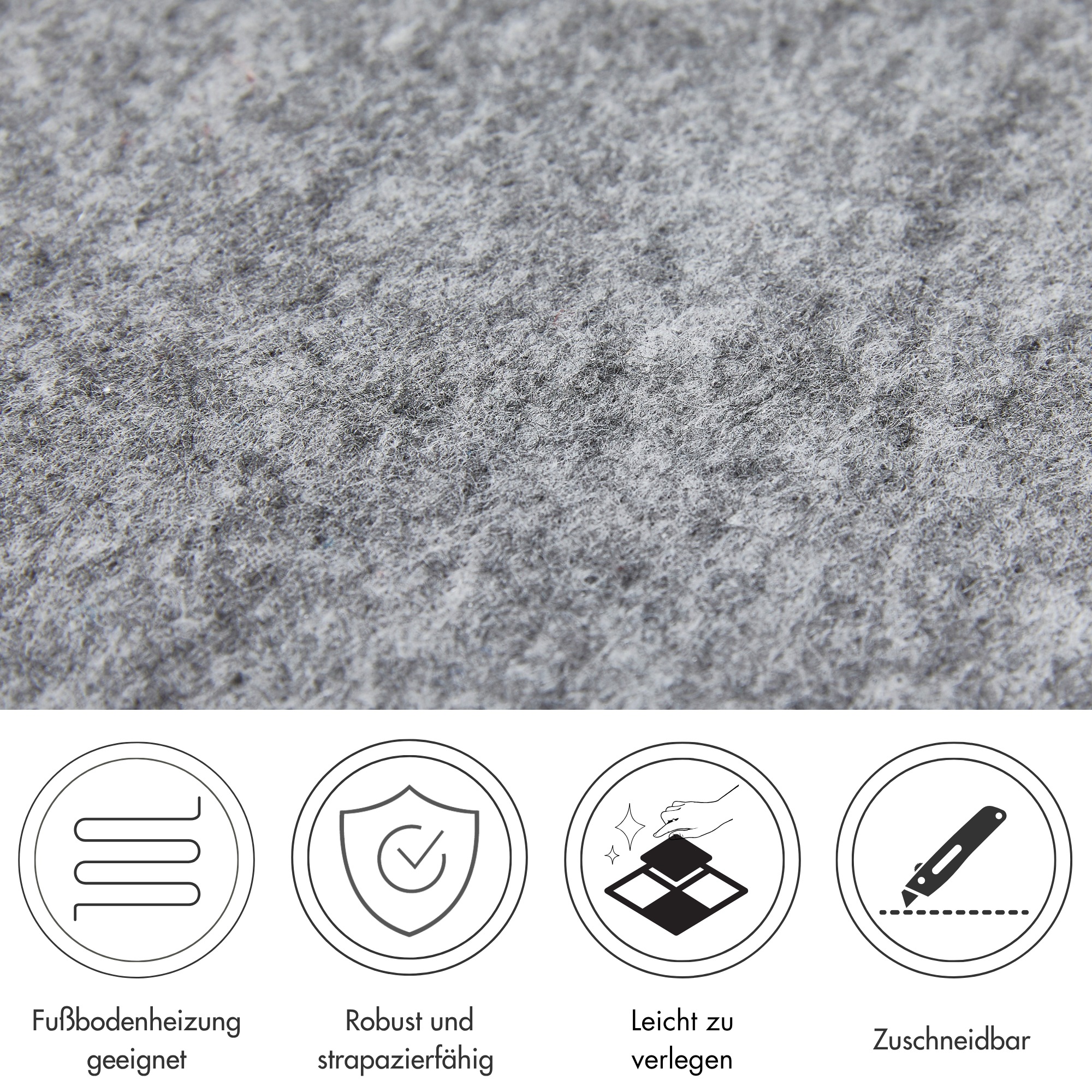 Andiamo Teppichfliese »Skandi, selbstklebend«, rechteckig, 4 mm Höhe, 40x40 cm, 25 Stück (4 qm), 50 Stück (8 qm) oder 100 Stück (16 qm)