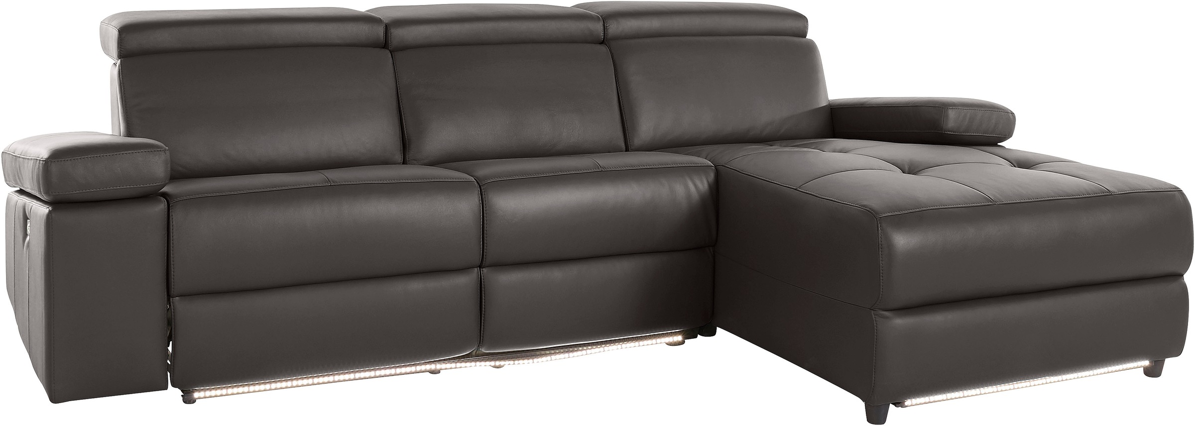 Places of Style Ecksofa »Kilado, L-Form,«, mit Relaxfunktion, verstellbarer Armlehne, Kopfteilverstellung