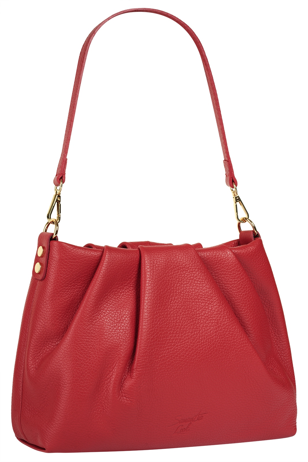 Samantha Look Sac à bandoulière cuir véritable, fabriqué en Italie