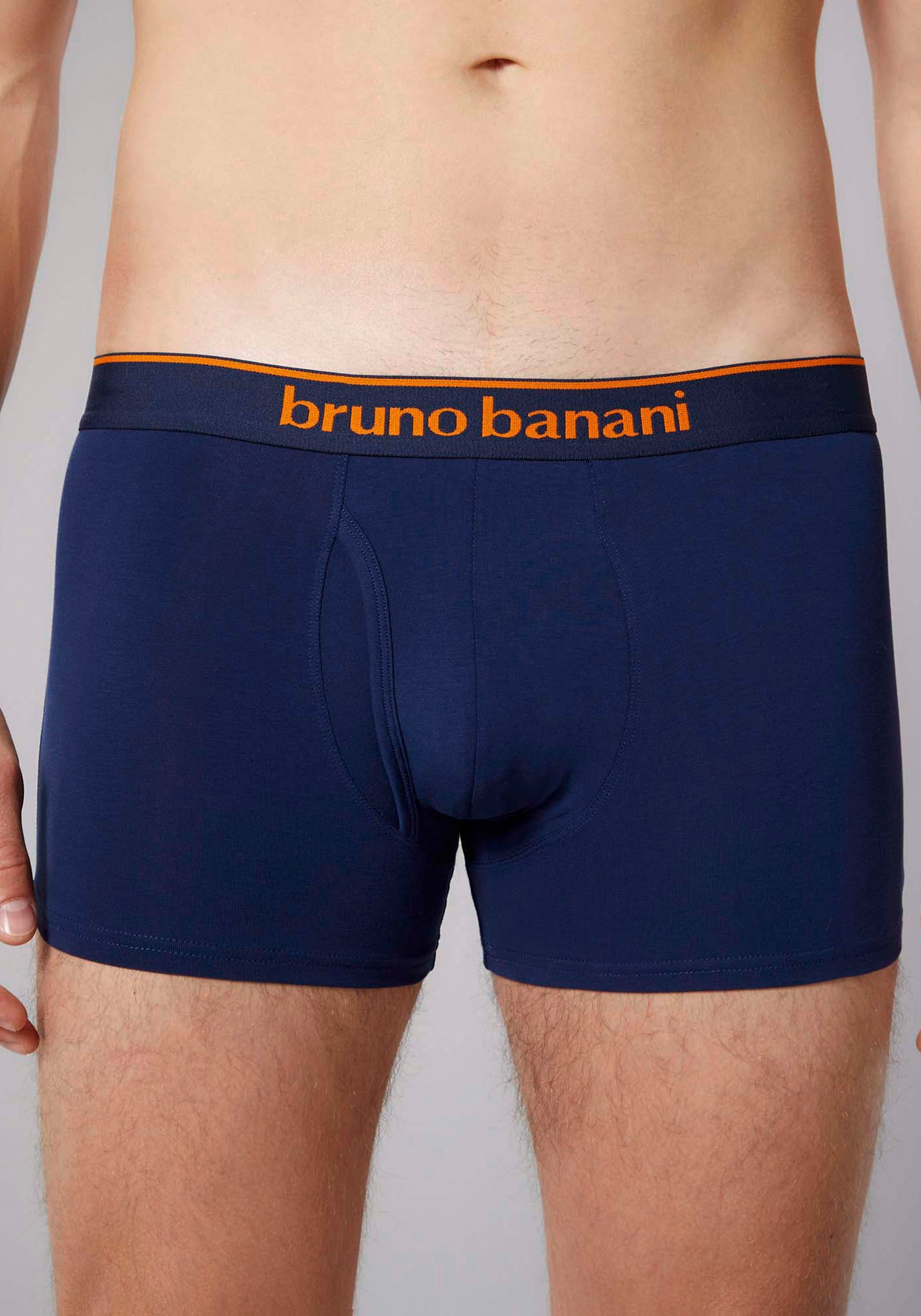 Bruno Banani Boxershorts »Short 2Pack Quick Access«, (2er Pack), Kontrastfarbene Details