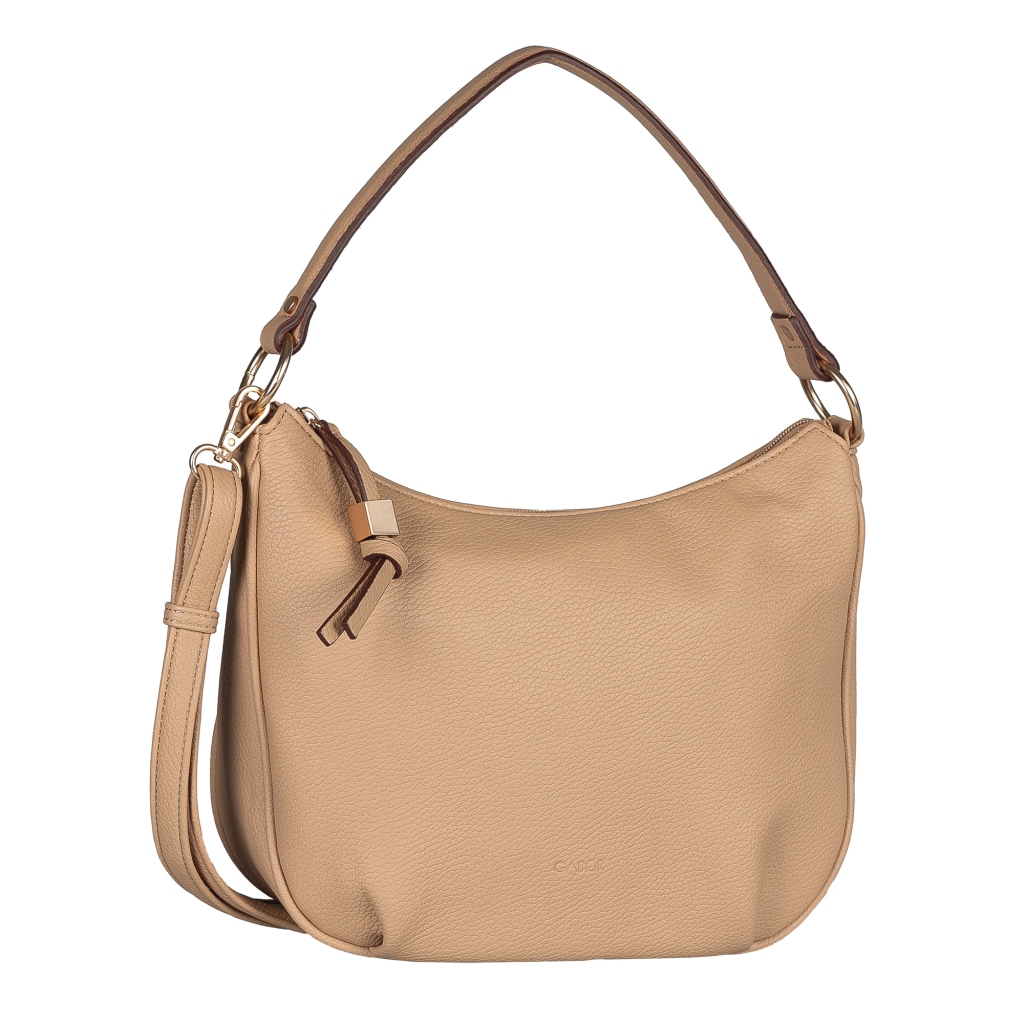 Image of Gabor Schultertasche "Rosina" lässiger Look mit softem Material und markantem Metalldetail am Zipper
