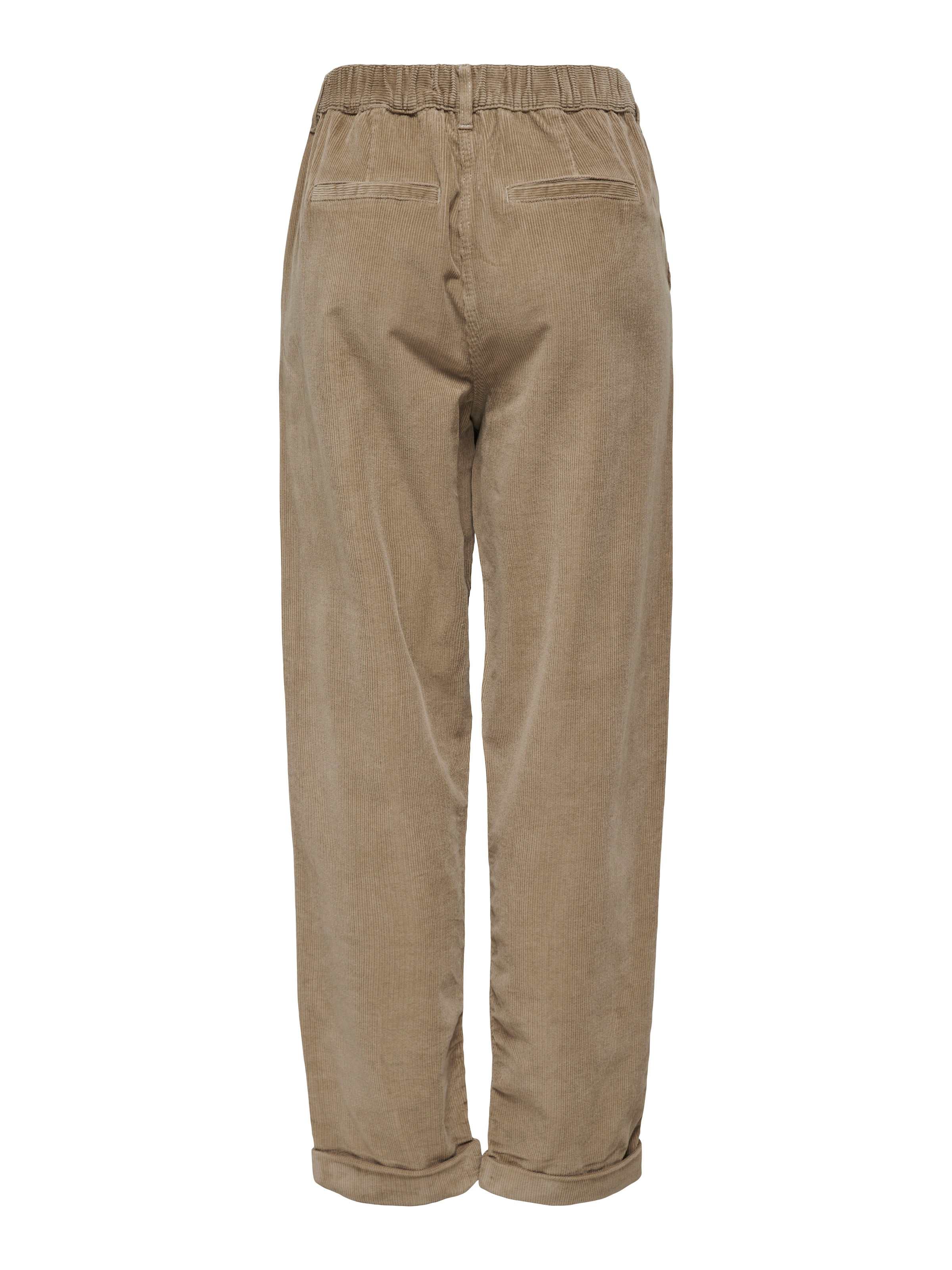 ONLY »ONLFLORA MW ELA CORD CAROT PANT PNT NOOS«  Baumwollmischung, Cord, Karottenform