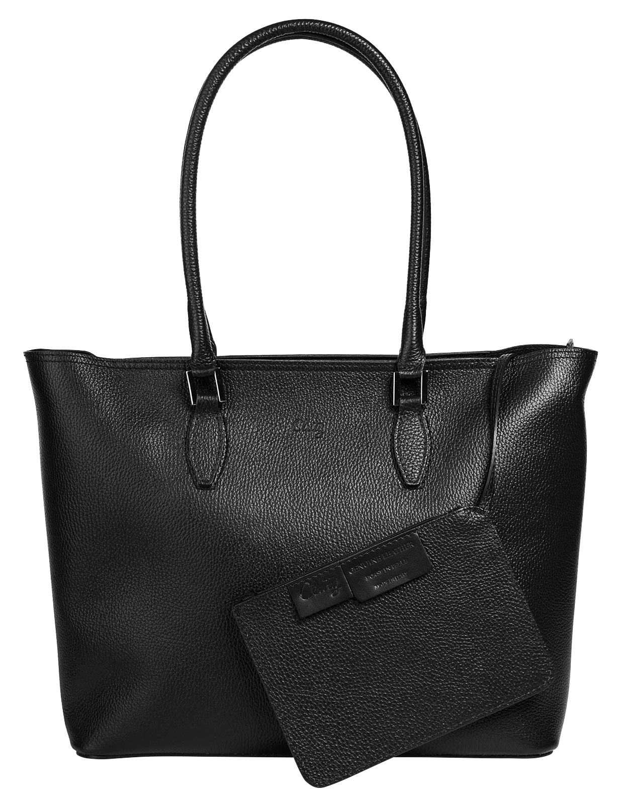 Cluty Shopper, echt Leder, Made in Italy