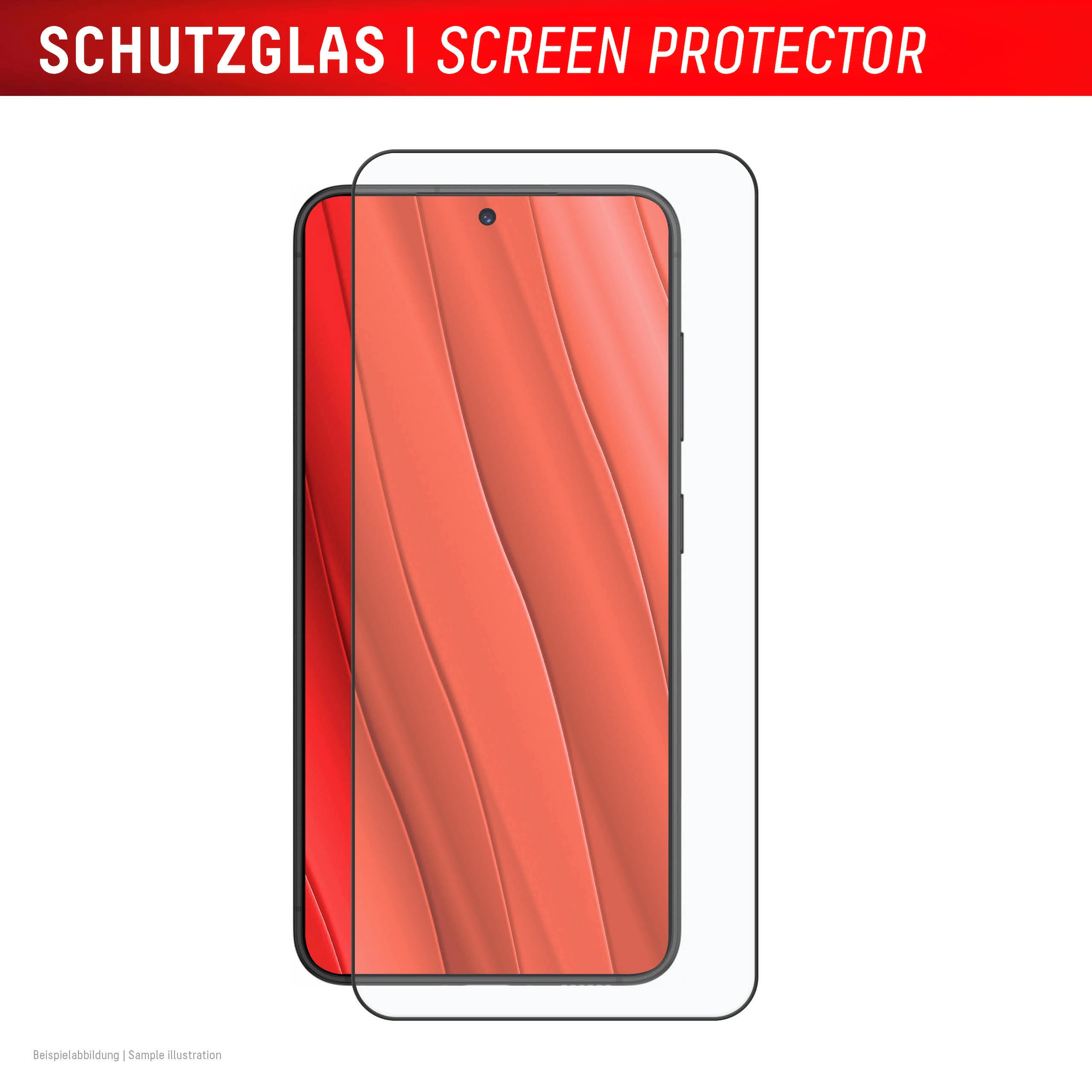 Displex Displayschutzglas »Real Glass FC« für Samsung Galaxy S24;Samsung Galaxy S25 Displayschutzfolie Displayschutz kratzer-resistent 10H splitterfest