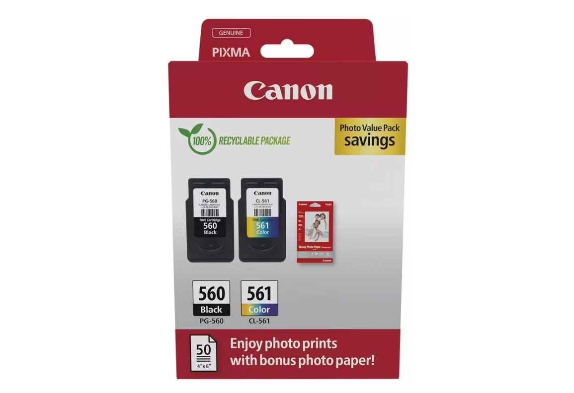 Canon Tintenpatrone »PG-560/CL-561 Multipack«, (2 St.)