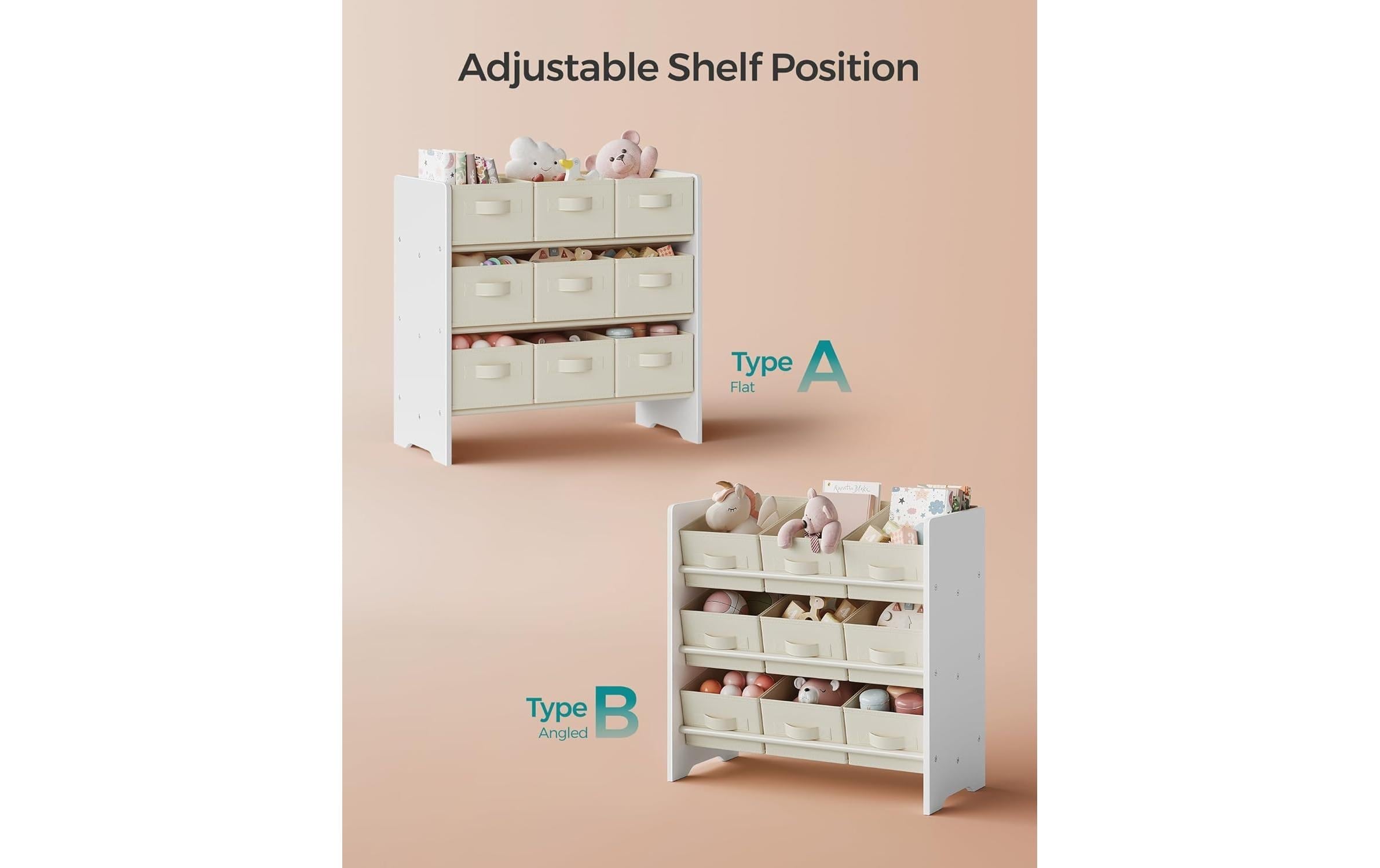 SONGMICS Étagère pour enfants »mit 9 Boxen 62.5 cm x 60 cm«