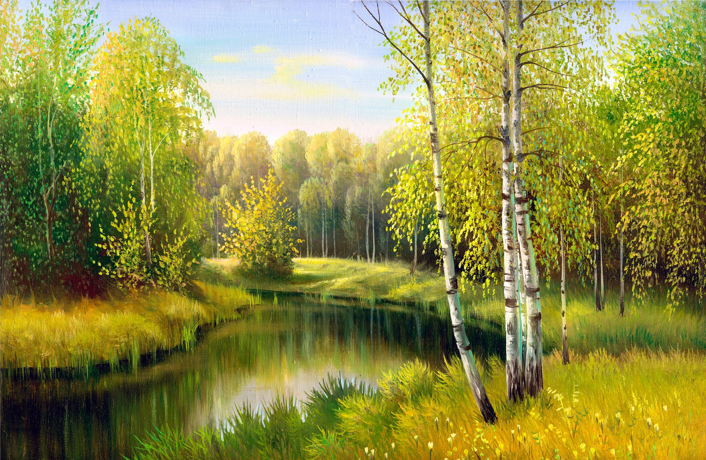 Image of Papermoon Fototapete "River in Autumn Day" glatt