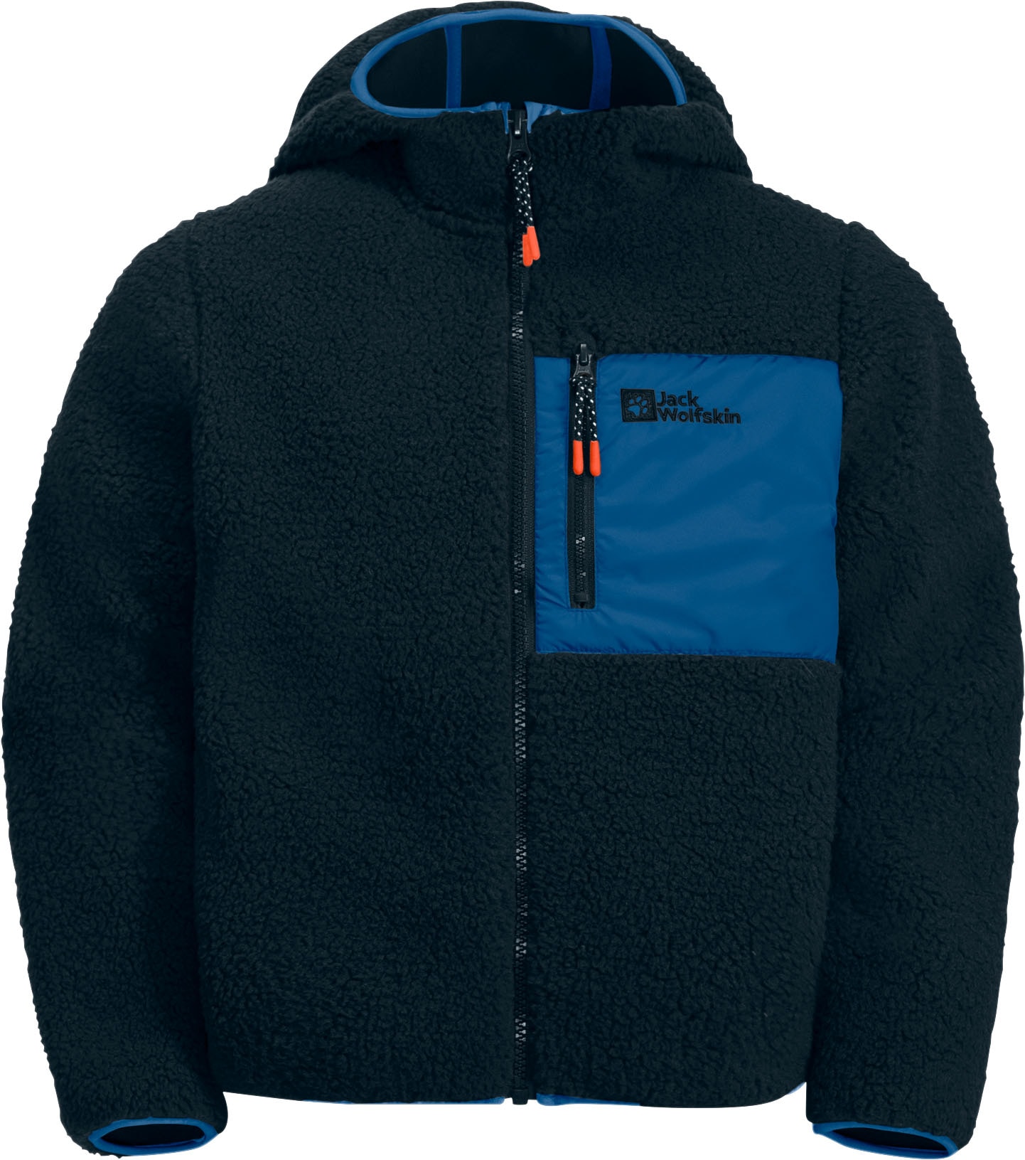 Jack Wolfskin Fleecejacke »ICE CURL HOOD JACKET für Kinder«, mit Kapuze