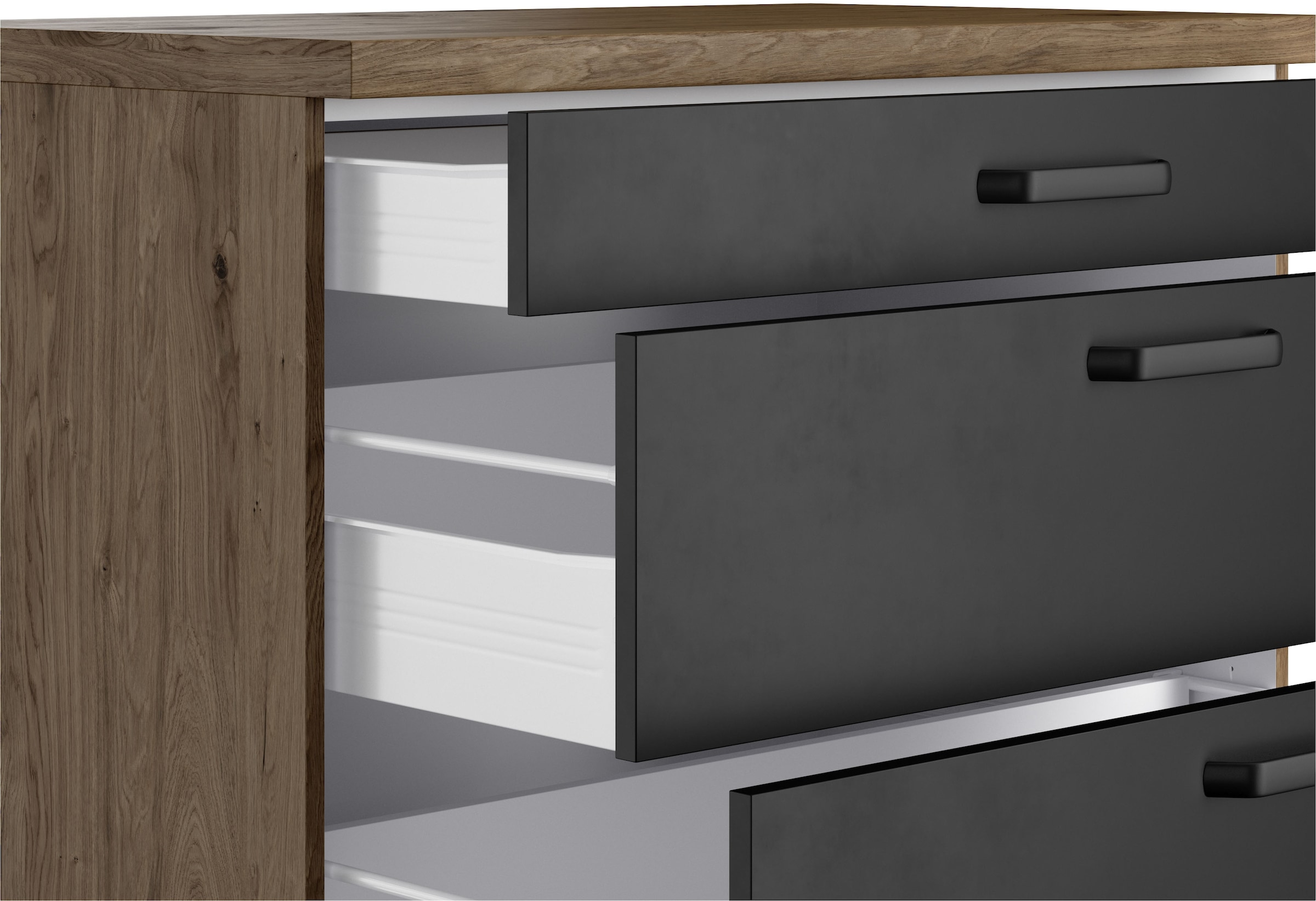 wiho Küchen Küchenzeile »Elba, TOPSELLER« wahlweise mit Hanseatic E-Geräten, Breite 330 cm