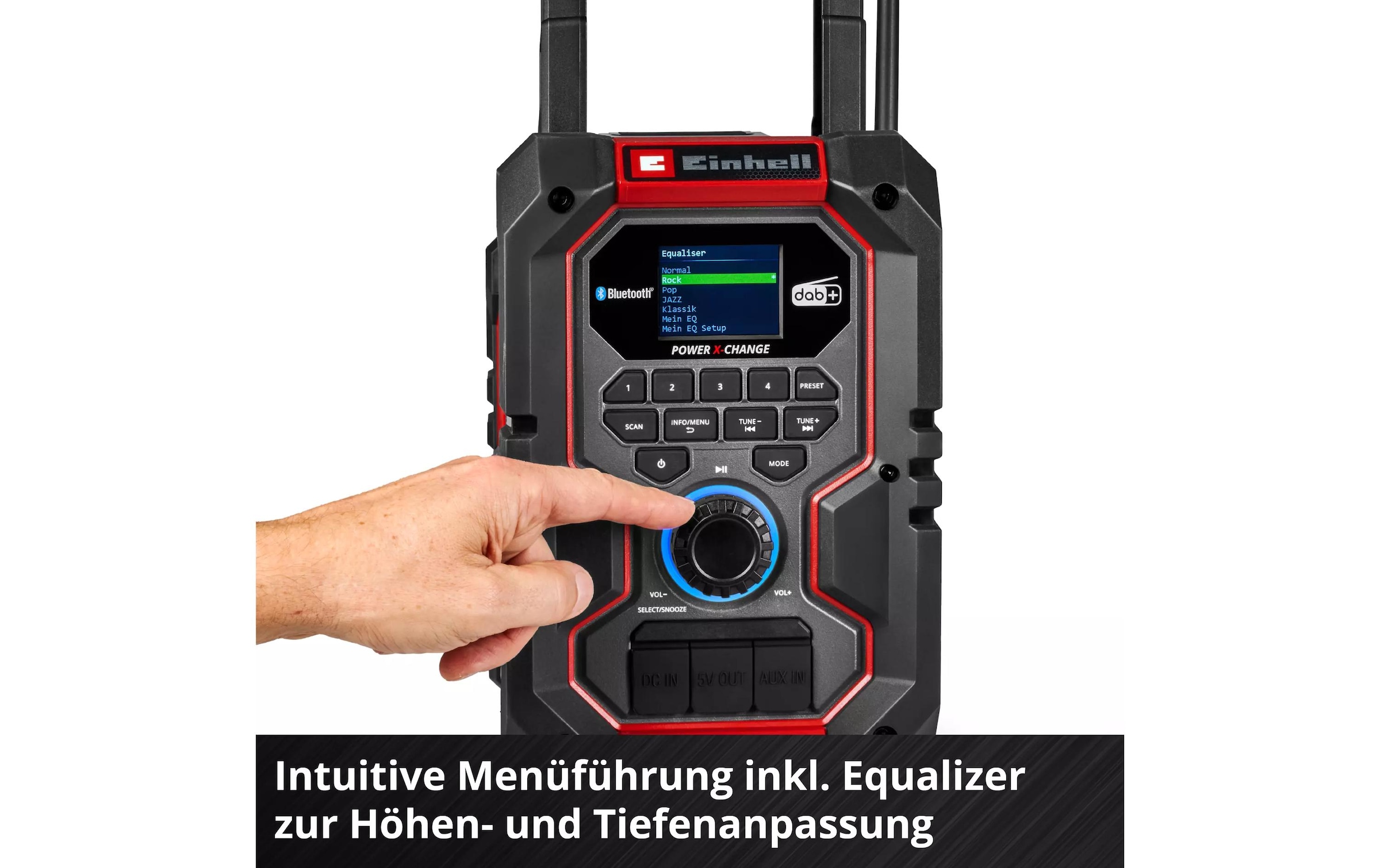 Einhell Baustellenradio »Akku-Radio TE-CR 18 Li DAB+/FM/BT, Solo«