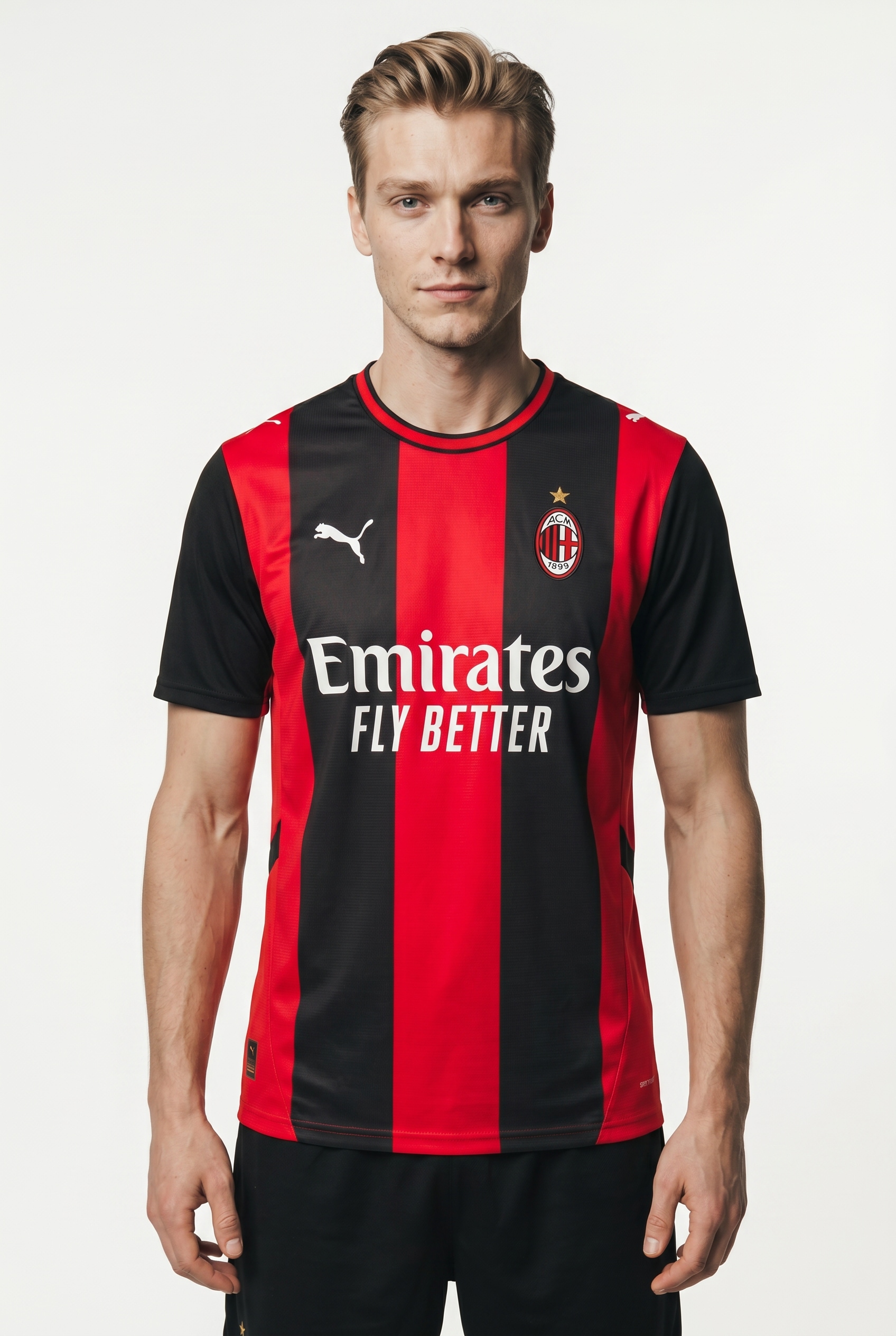 Image of PUMA Fussballtrikot "ACM HOME JERSEY REPLICA" mit Rundhalsausschnitt, Kurzarm, Regular Fit