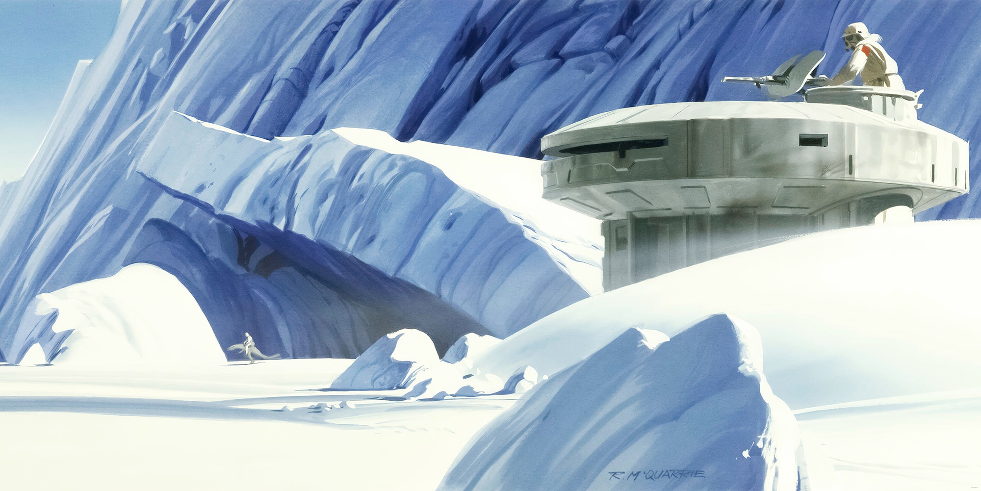 Image of Komar Fototapete »Star Wars Classic RMQ Hoth Echo Base«, futuristisch-mehrfarbig-Weltall bei Ackermann Versand Schweiz