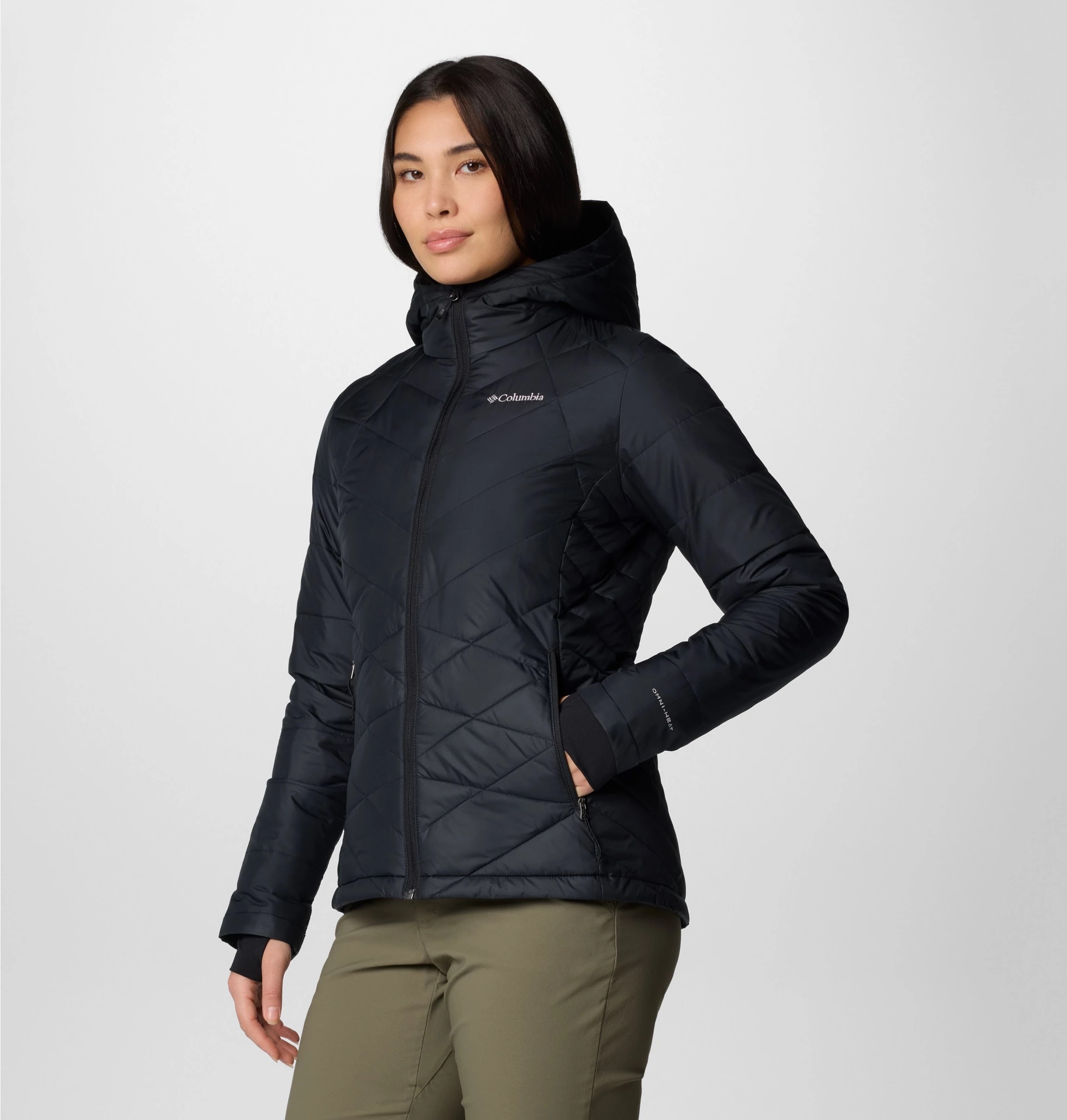 Columbia Steppjacke »HEAVENLY HOODED JACKET«, (1 St.), mit Kapuze