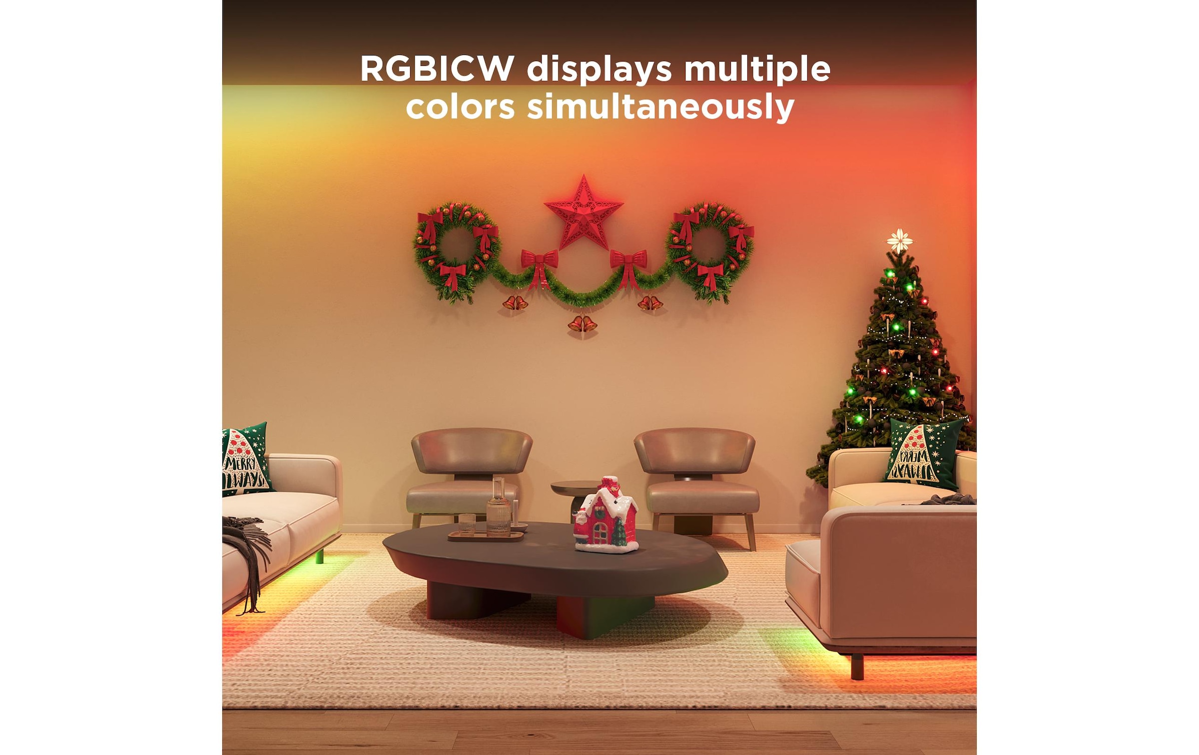 Govee LED-Streifen »3m, Matter, WiFi, BT, RGBIC«, 72 St.-flammig