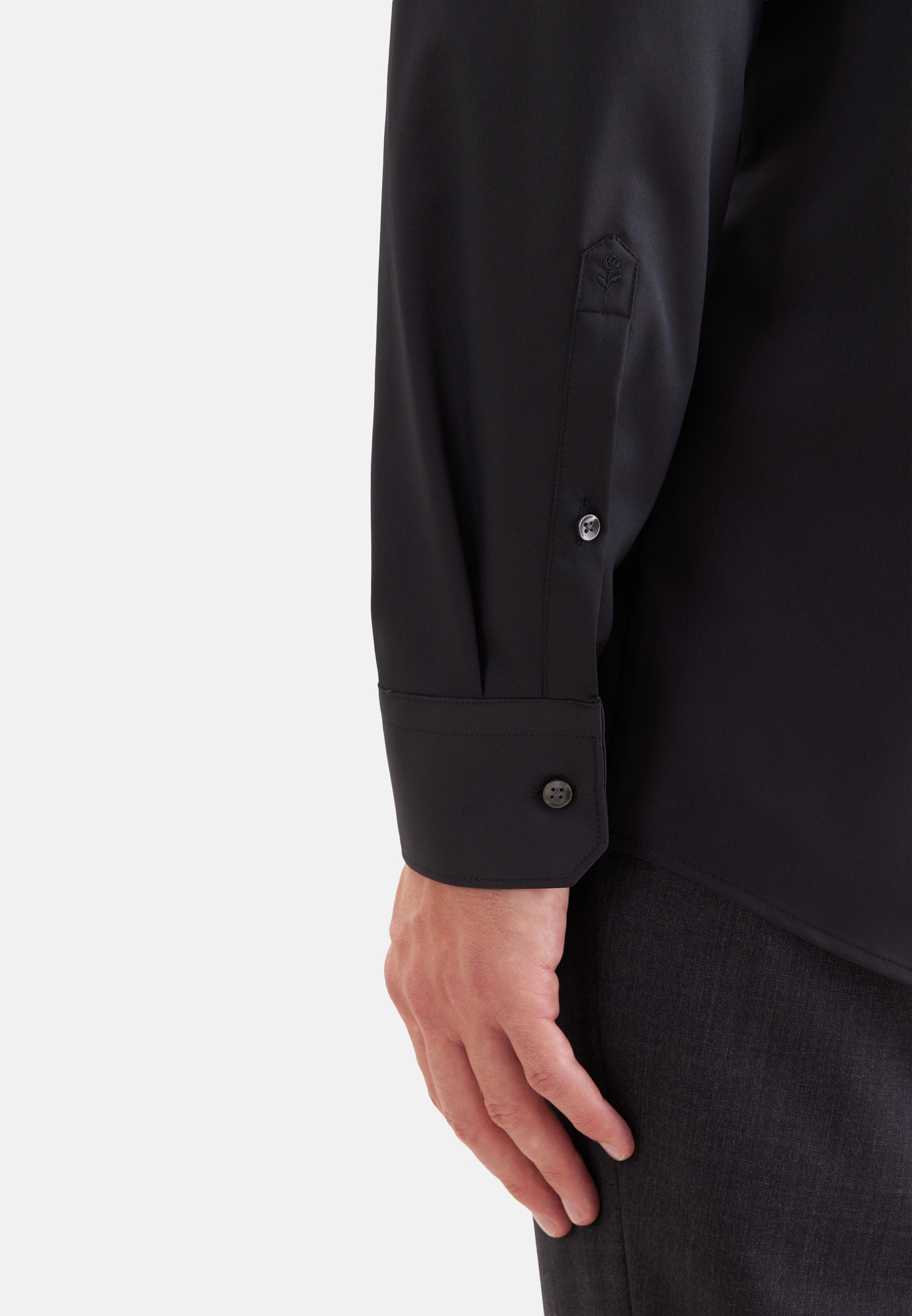 seidensticker Chemise d'affaires »Schwarze Rose« col Kent uni Regular 1/1