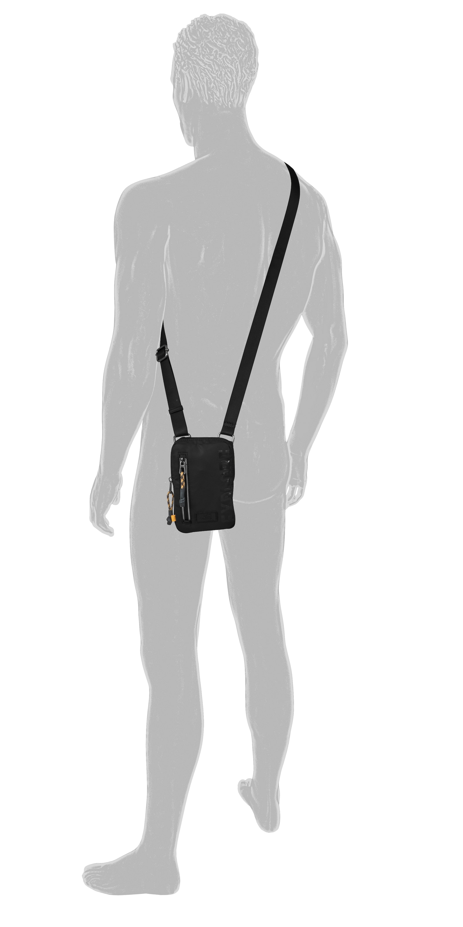 camel active Handytasche »Explore«, wasserabweisendes recyceltes Nylon und reflektierende Reissverschlüsse