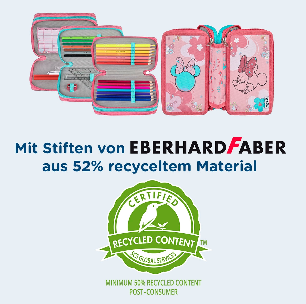 Scooli Trousse à crayons »Tripledecker, Minnie Mouse«