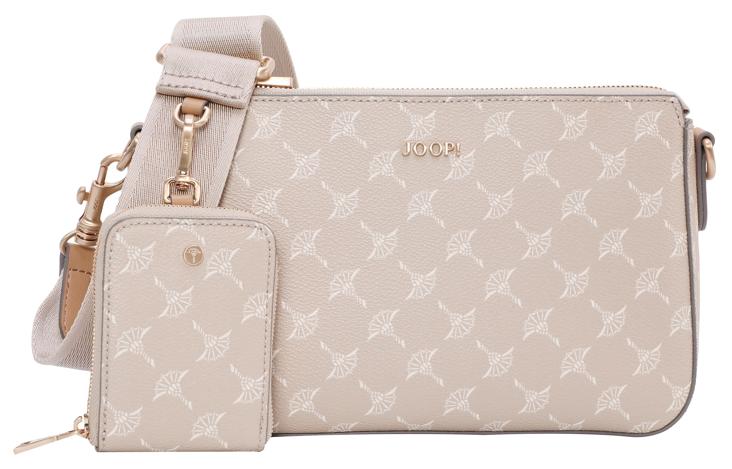 Image of JOOP Umhängetasche "cortina 1.0 jasmina shoulderbag shz" Damen Schultertasche, Handtasche mit hübschem Aufdruck