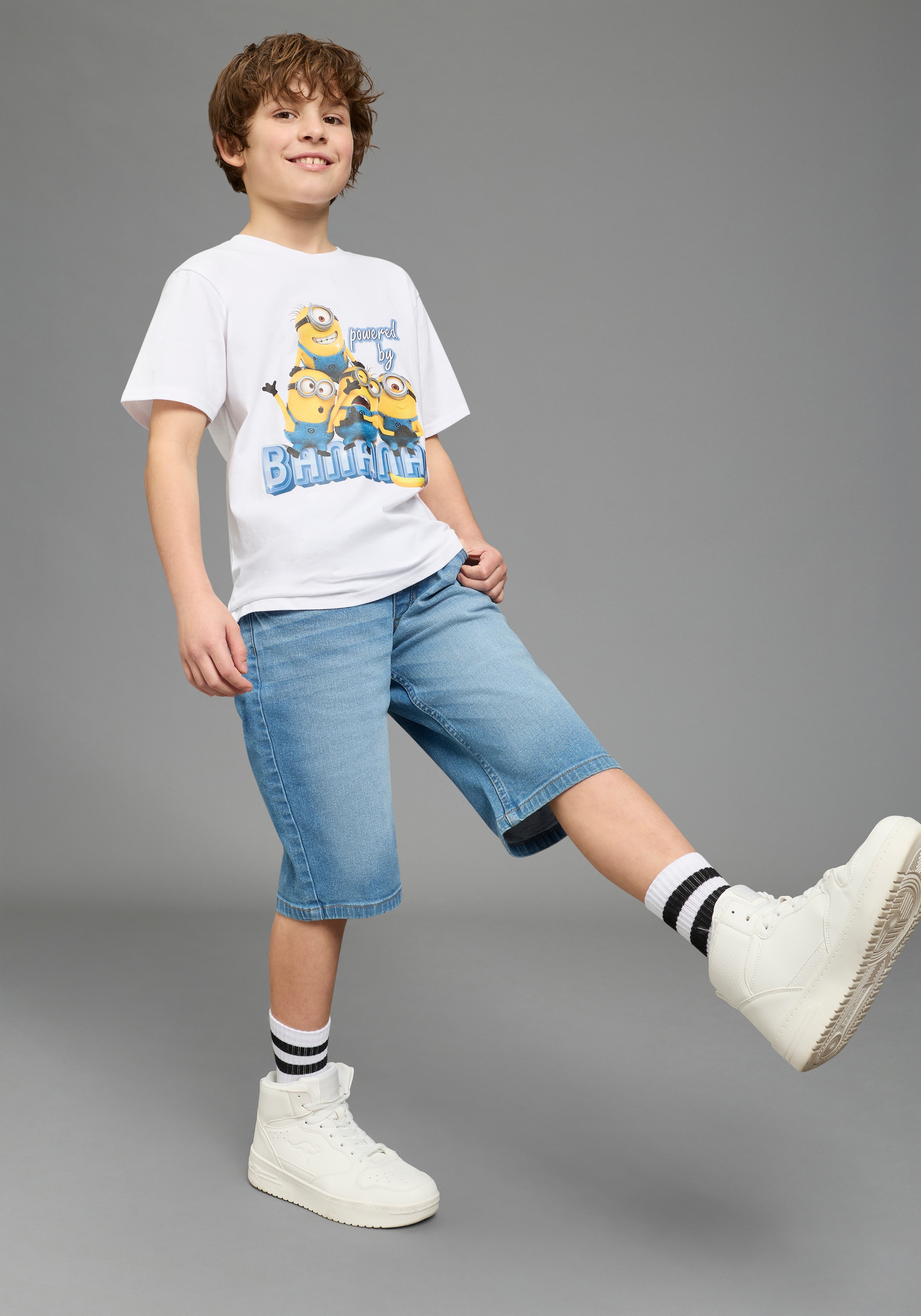 KIDSWORLD T-shirt »MINIONS T-Shirt: BANANAS« für Jungen, Kurzarm, aus Baumwolle