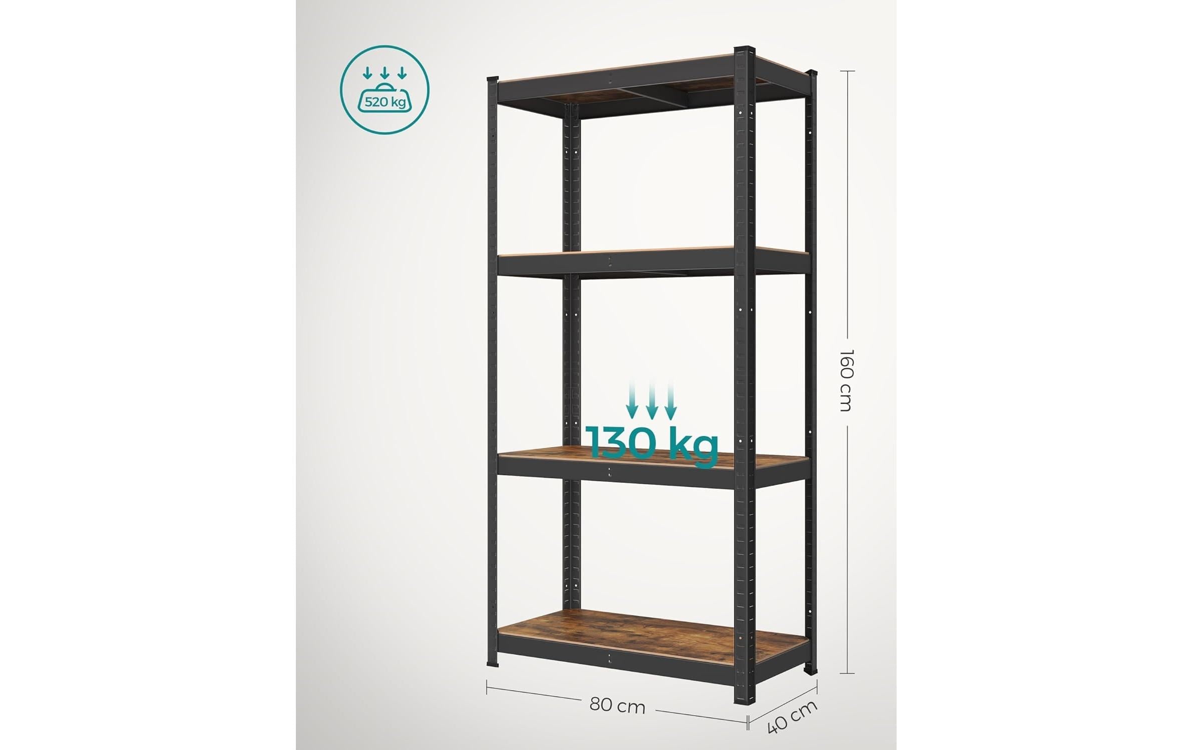 SONGMICS Étagère »mit 4 Ablagen«