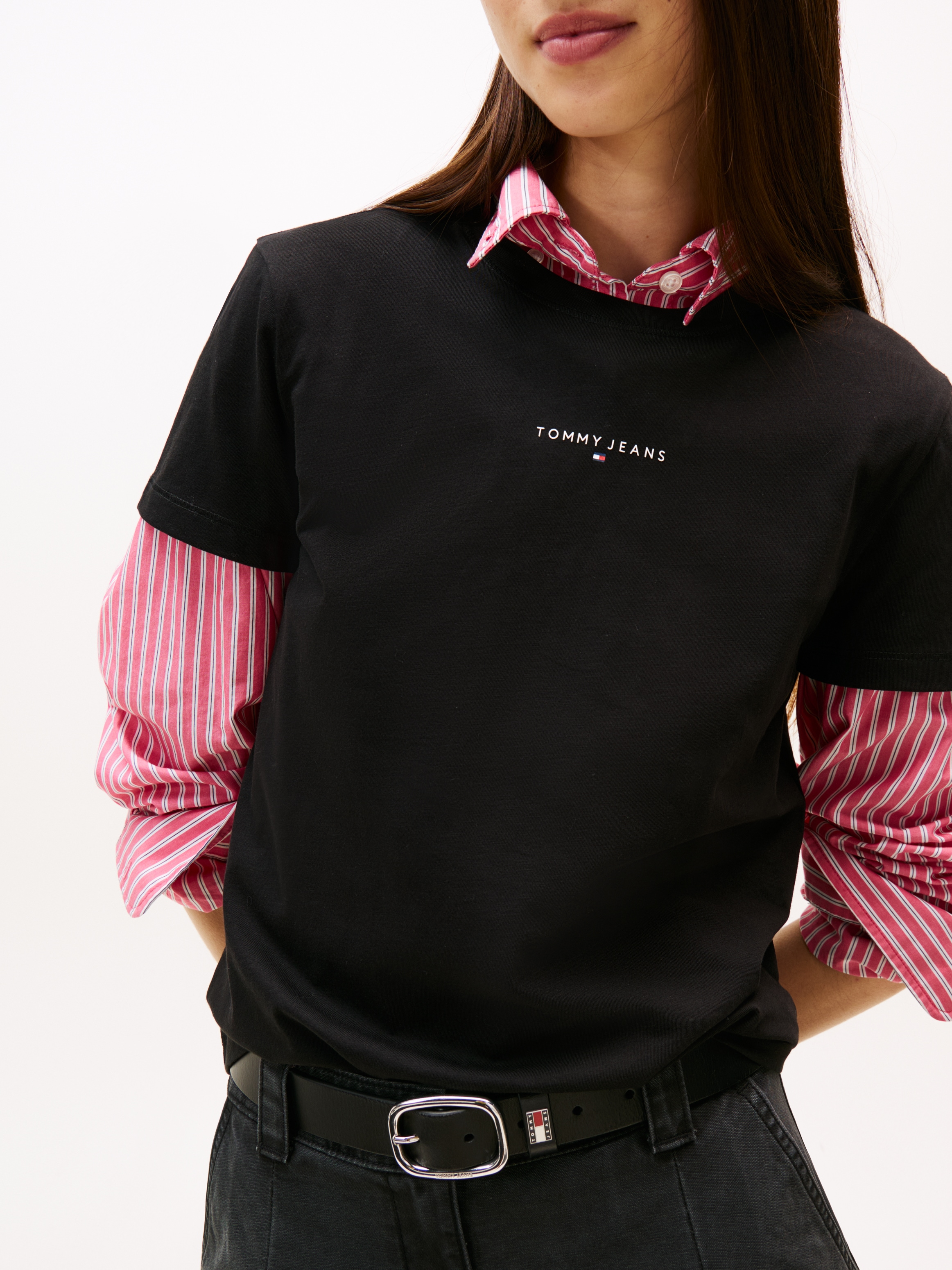 Tommy Jeans Kurzarmshirt »TJW REG LINEAR SS TEE«