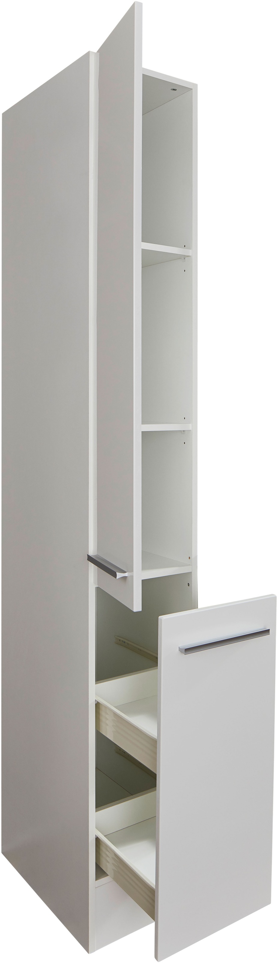BASIC by Balculina Armoire à provisions »Jazz 30er Vorratsschrank, Küchenschrank BxHxT 30x211x57 cm« 1 cuis tlg. armoire de rangement avec 1 porte, 1 tiroir et 2 étagères