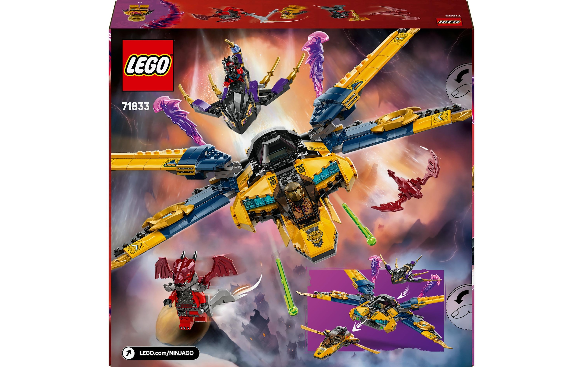 LEGO® Spielbausteine »Ninjago Ras und Arins Super-Sturmflieger 71833«, (510 St.)