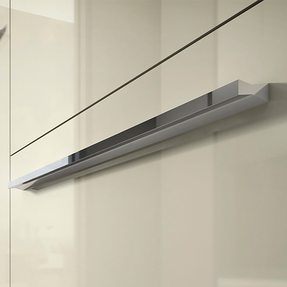 Places of Style Highboard »Piano Vitrine«, (H/B/T): 123/90/40,2cm), UV lackiert, Soft-Close Funktion