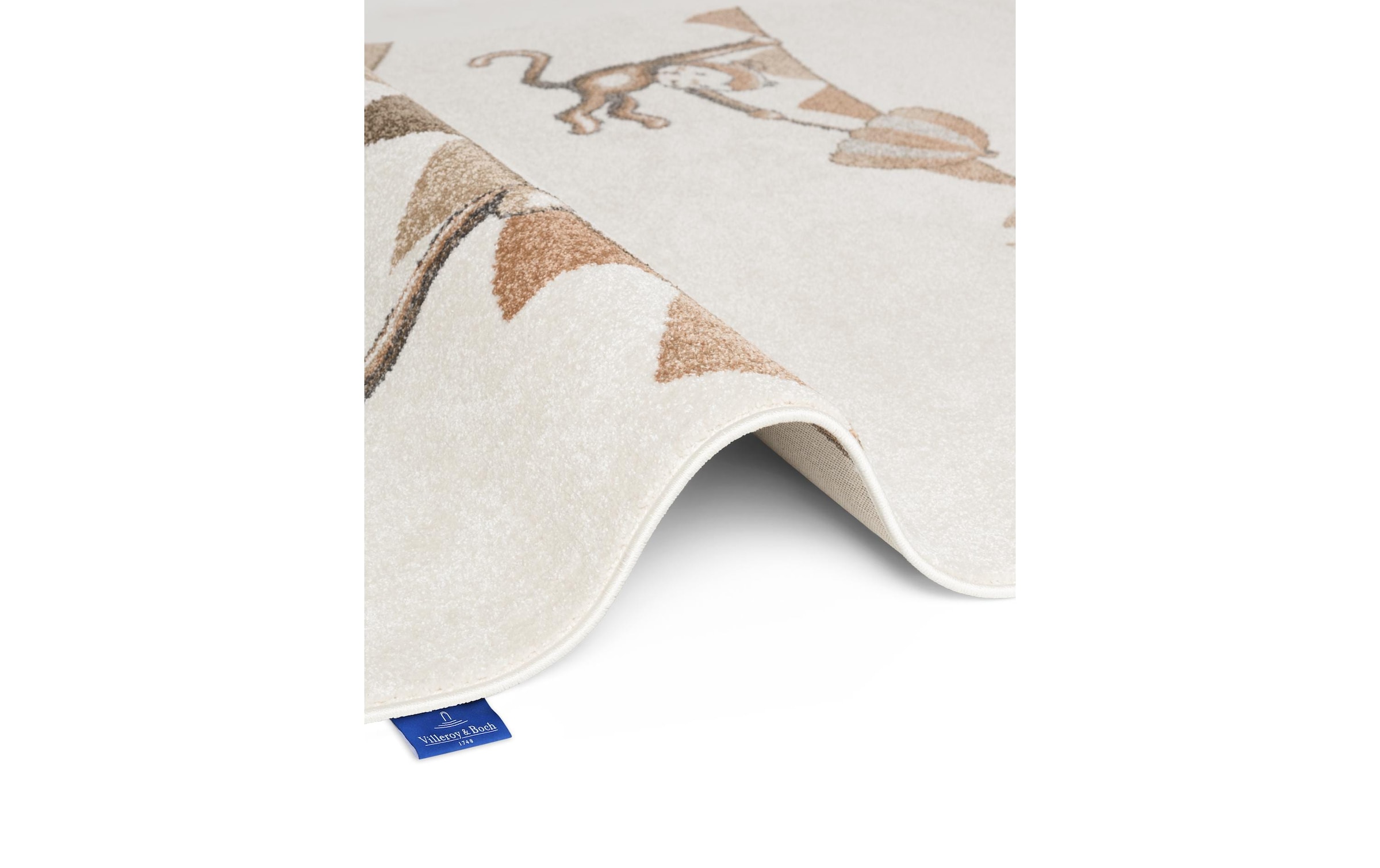 Villeroy & Boch Tapis pour enfants »Roar like a Lion Rainbow Party Teppich« Rectangulaire 9 mm Höhe tapis de jeu doux, chambre d'enfant, tapis de jeu Boho Kids, motif animalier