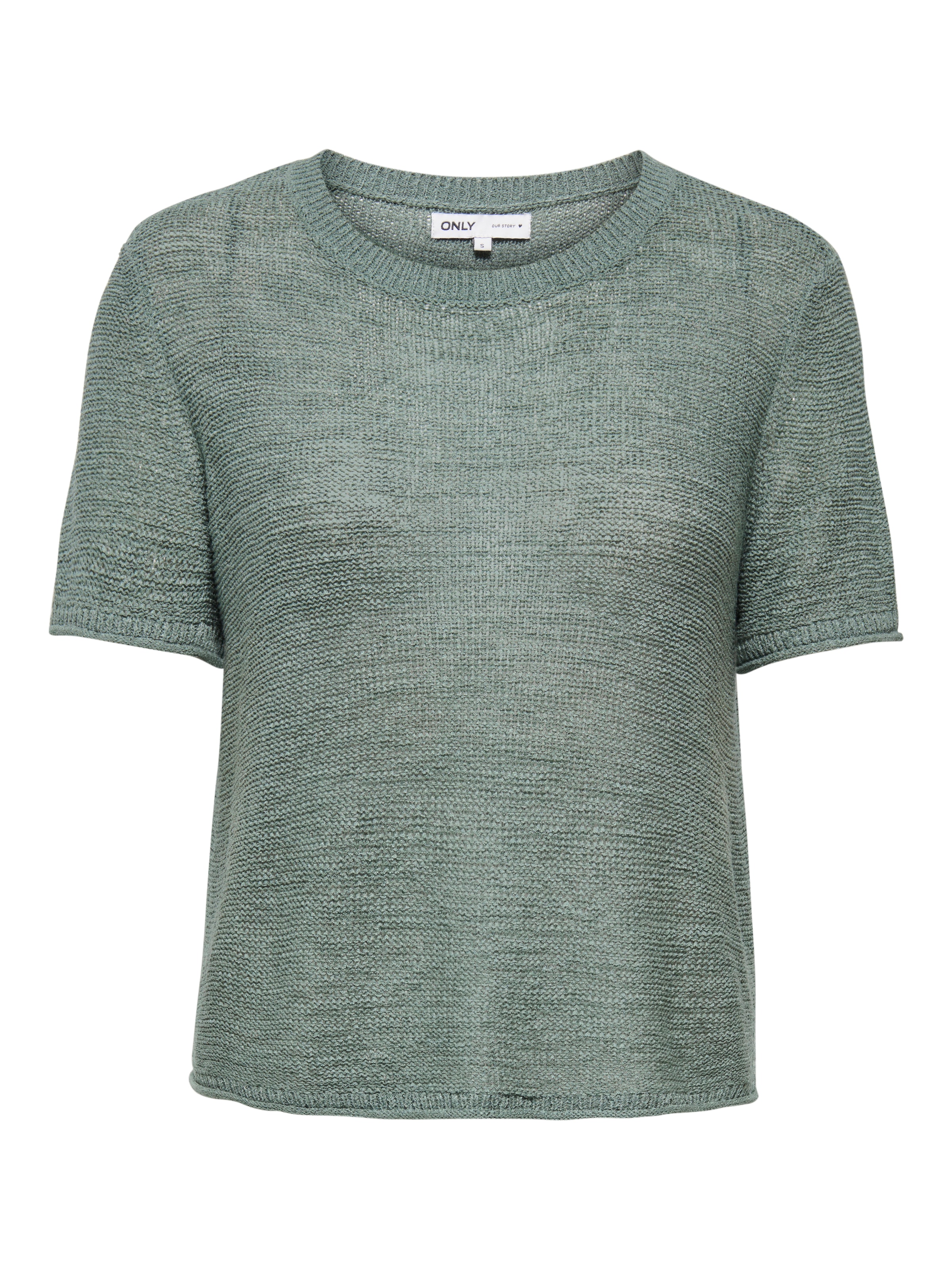 ONLY Kurzarmpullover »ONLSUNNY S/S PULLOVER NOOS KNT« Kunstfaser, regular fit