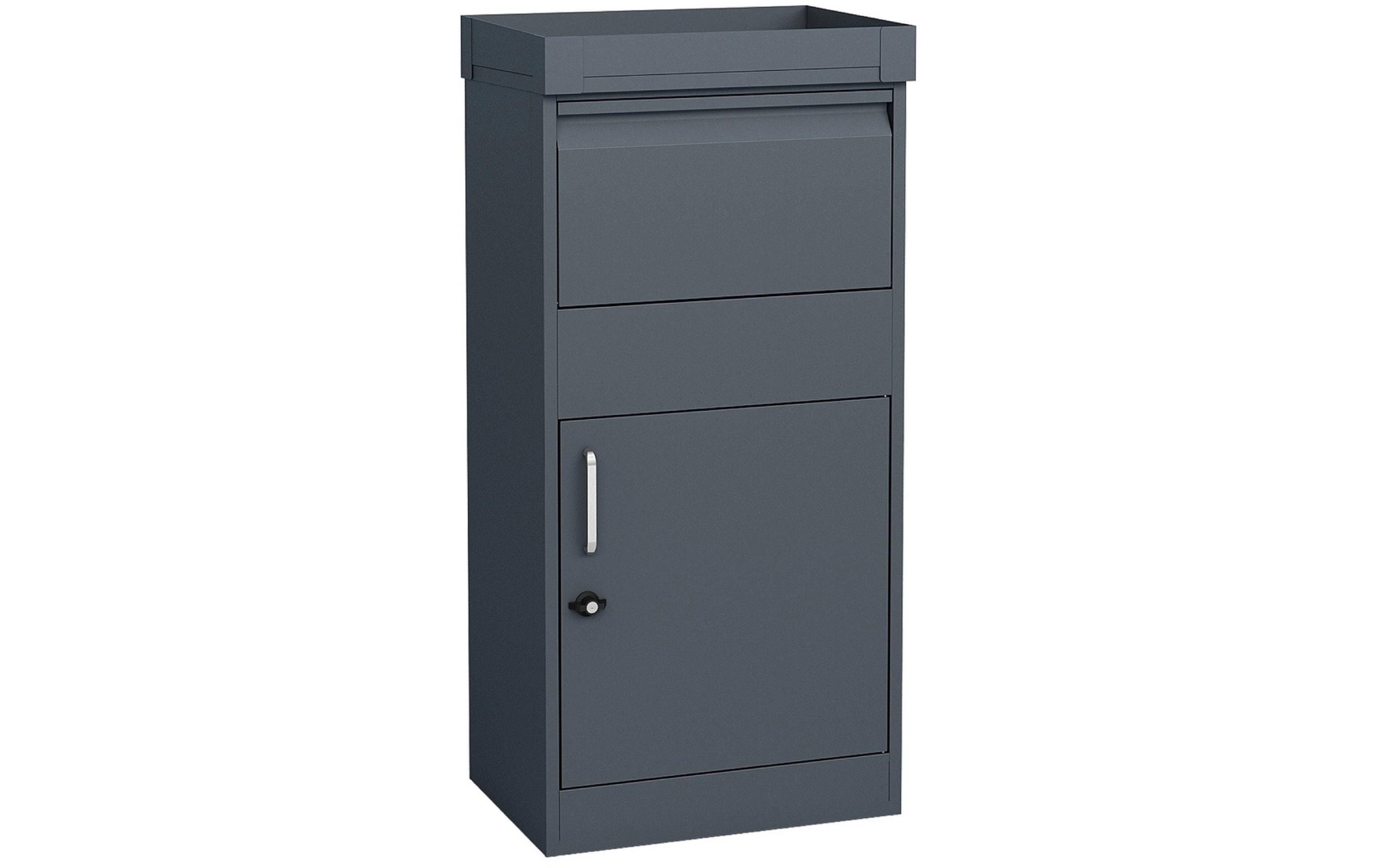 Image of WESTMANN Paketbox "Stahl-Paketbox Piet" Anthrazit, 50x37x105 cm