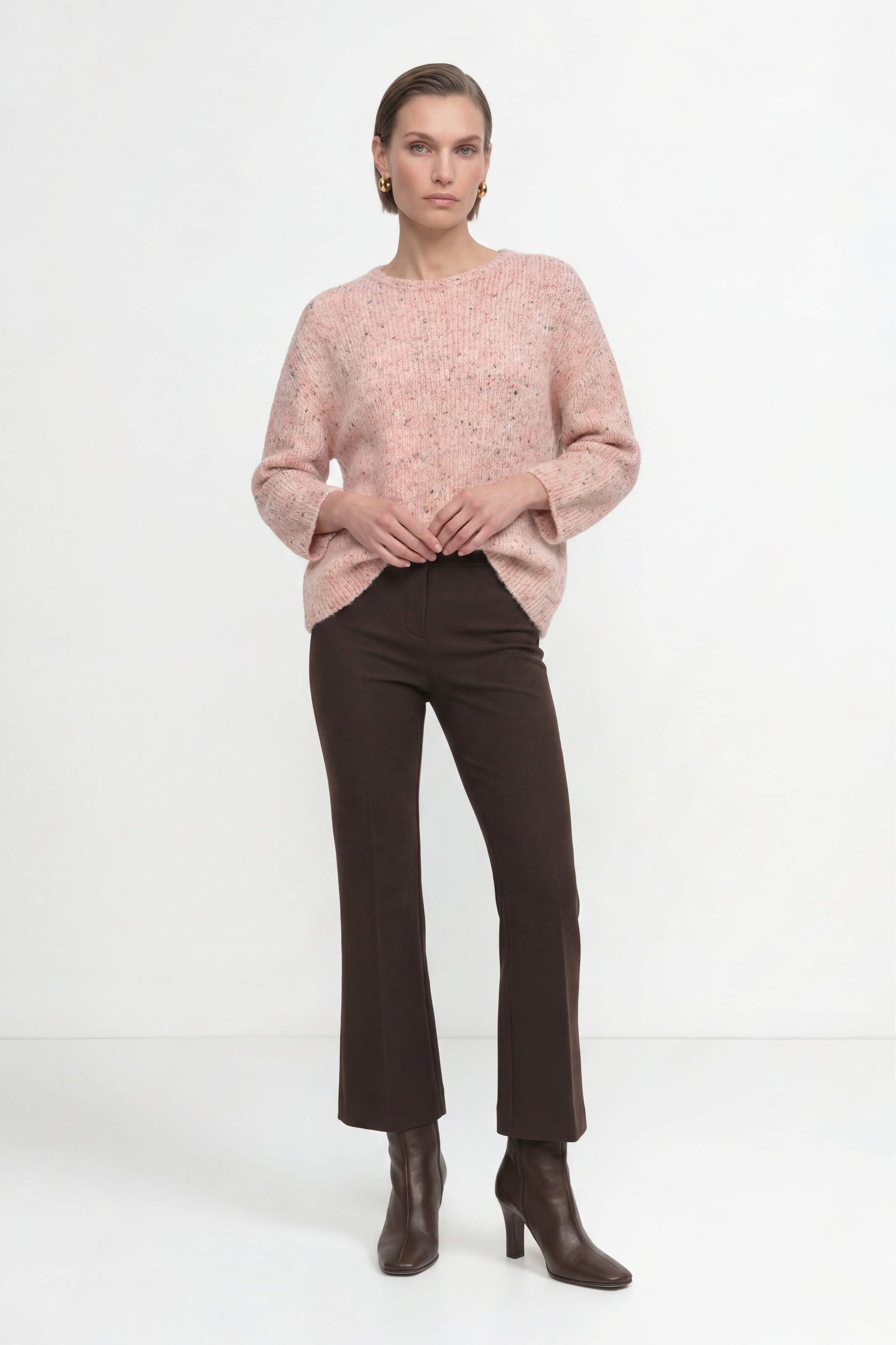 RICHROYAL Pull en tricot Coupe régulière avec col rond