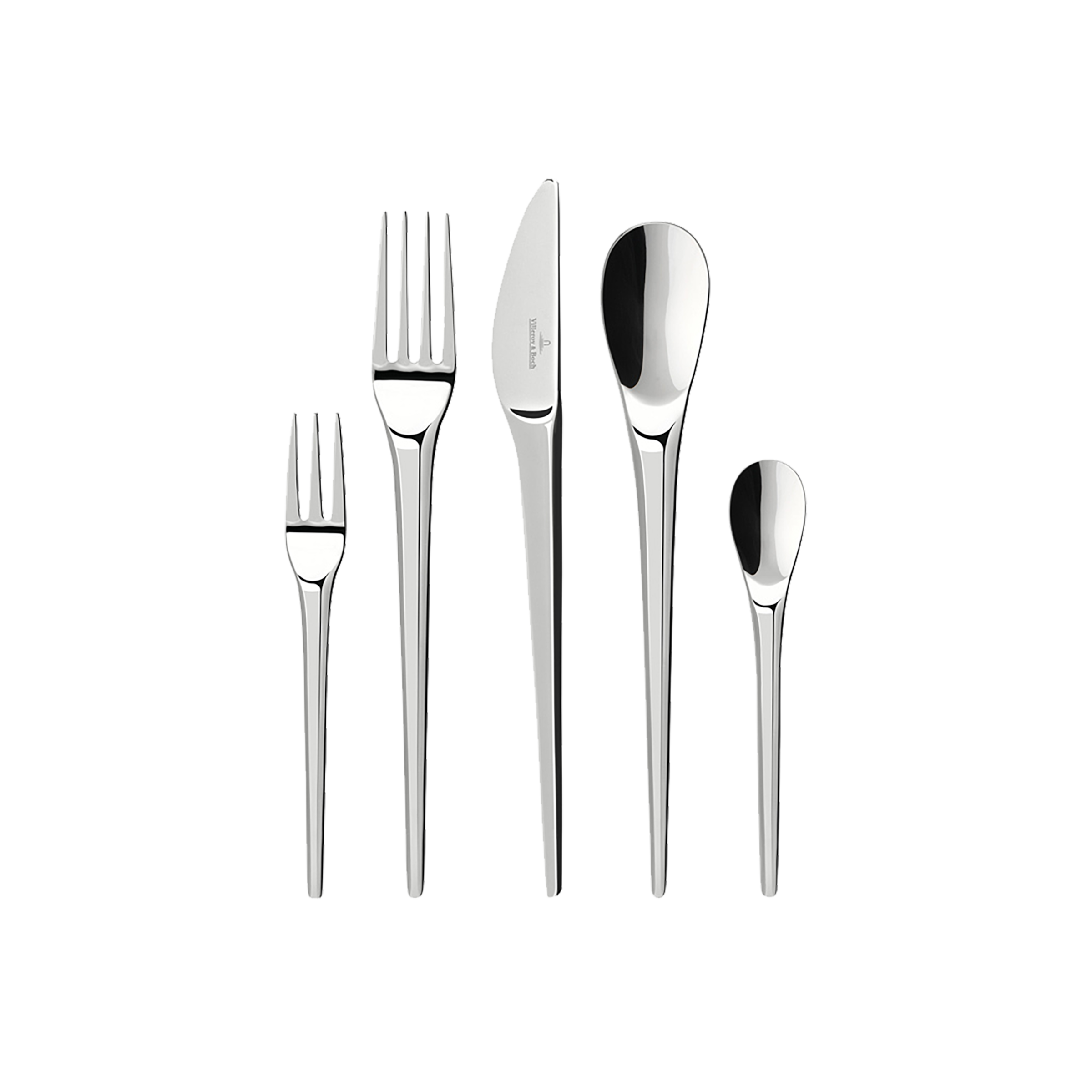 Image of Villeroy & Boch Besteck-Set "NewMoon Tafelbesteck" Robustes Besteck aus hochwertigem Edelstahl