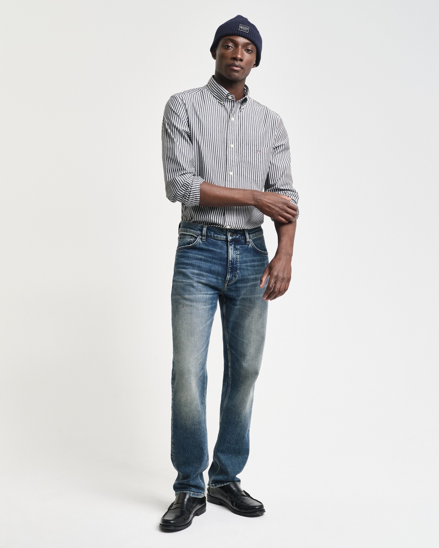 Gant Langarmhemd »REG POPLIN STRIPE SHIRT«