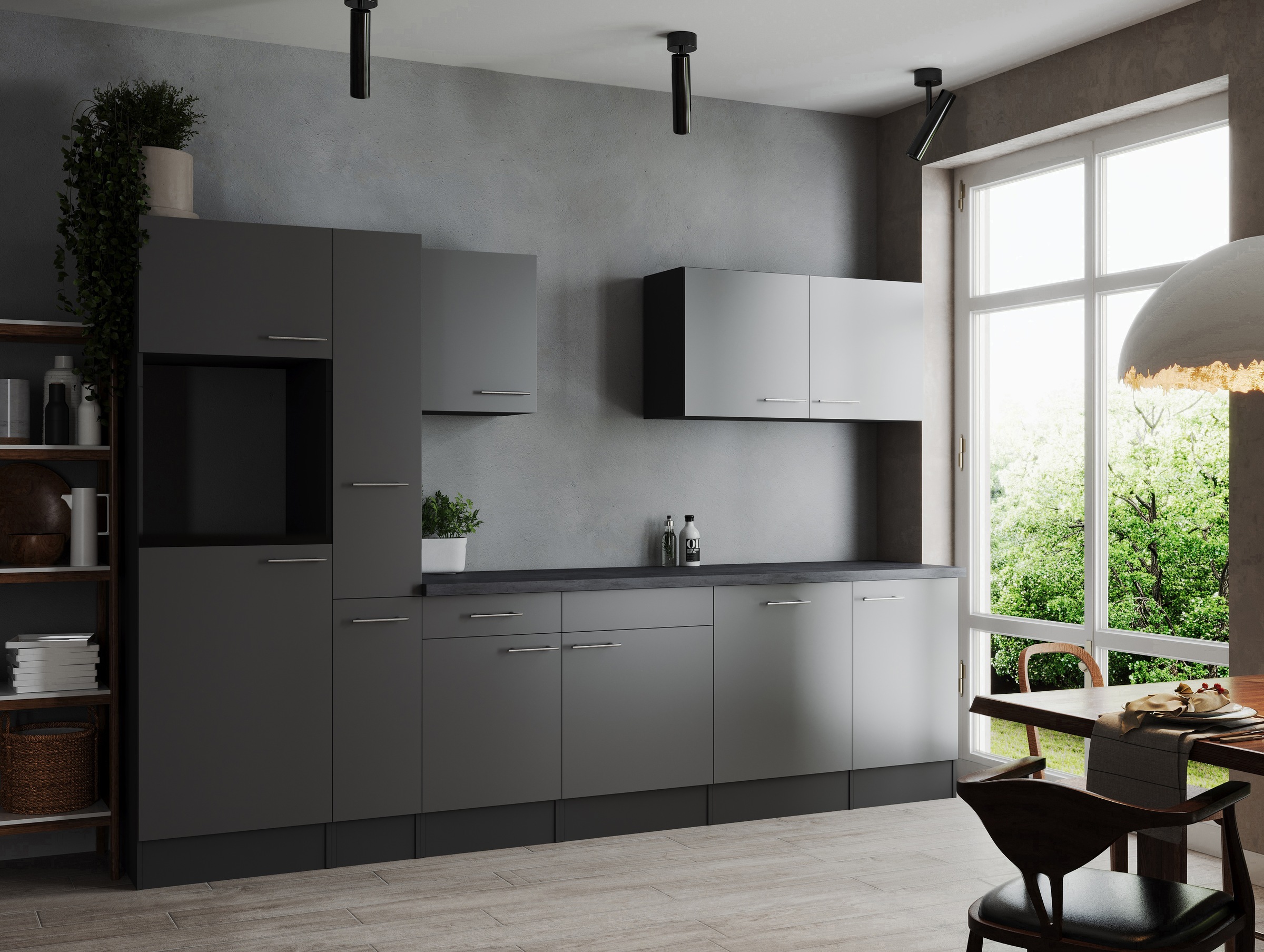 RESPEKTA Kitchenette »Oliver« largeur 310 cm, hauteur de travail 90 cm, configuration exclusive pour OTTO