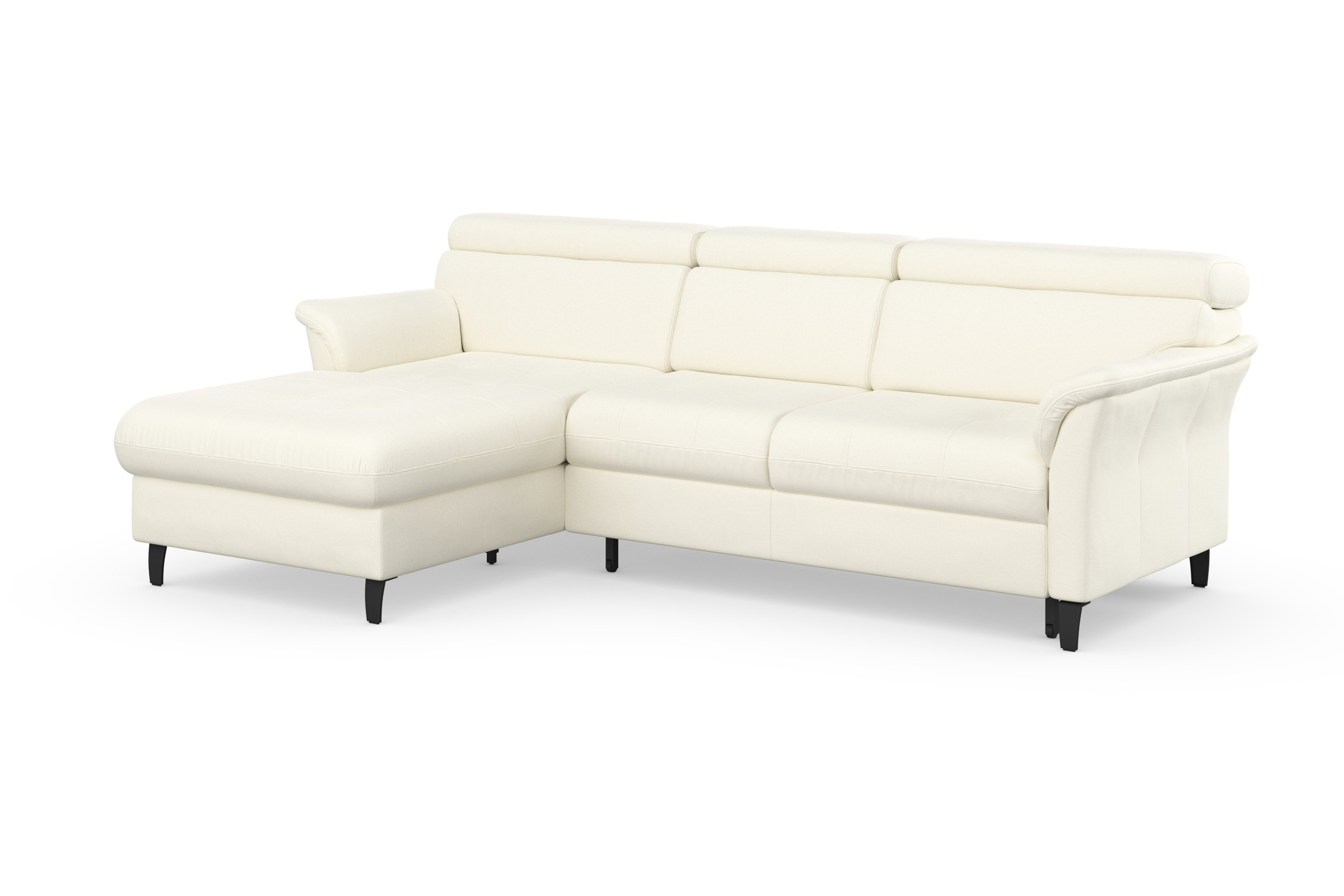 sit&more Ecksofa »Marano L-Form«, inklusive Kopfteilverstellung, wahlweise mit Bettfunktion, Bettkasten