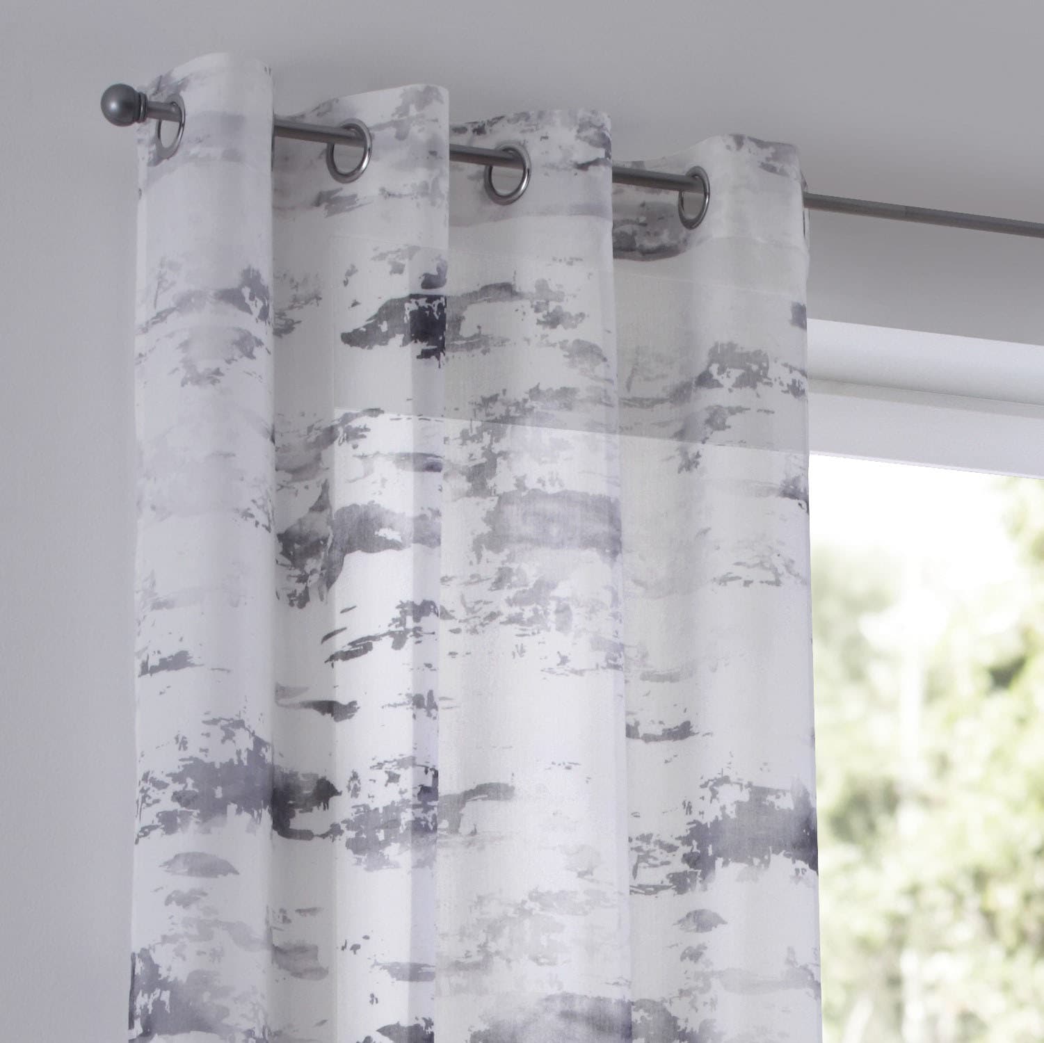Kutti Vorhang »Claude«, (1 St.), Gardine halbtransparent, bedruckt,  Polyester, Batist kaufen
