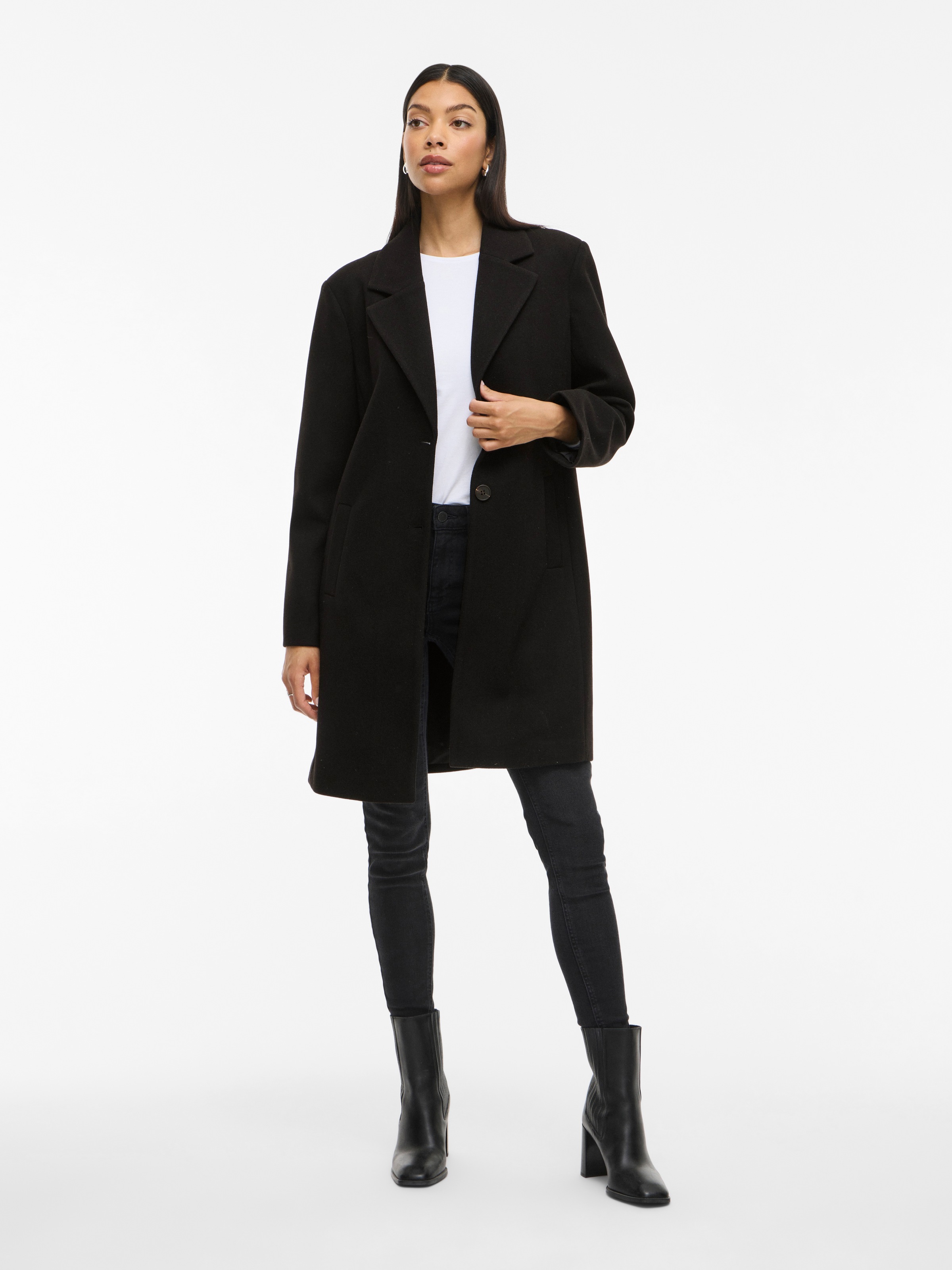 Vila Kurzmantel »VICLAUDIA BUTTON COAT - NOOS«
