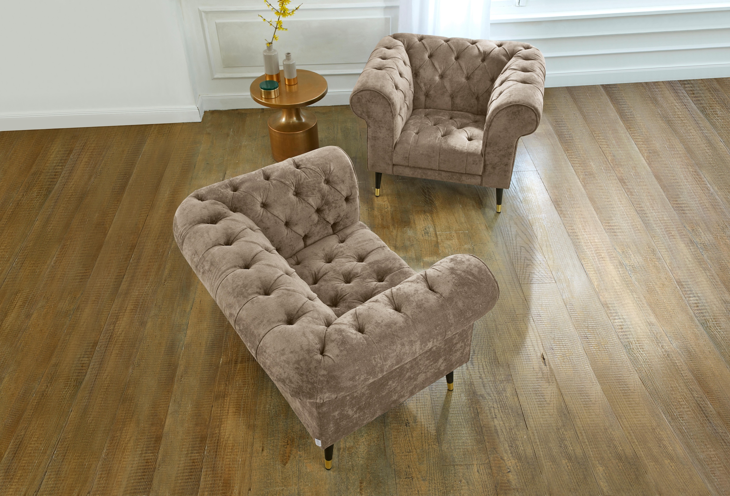 Image of Home affaire Loveseat "Tinnum Loveseat, Chesterfield Sessel"