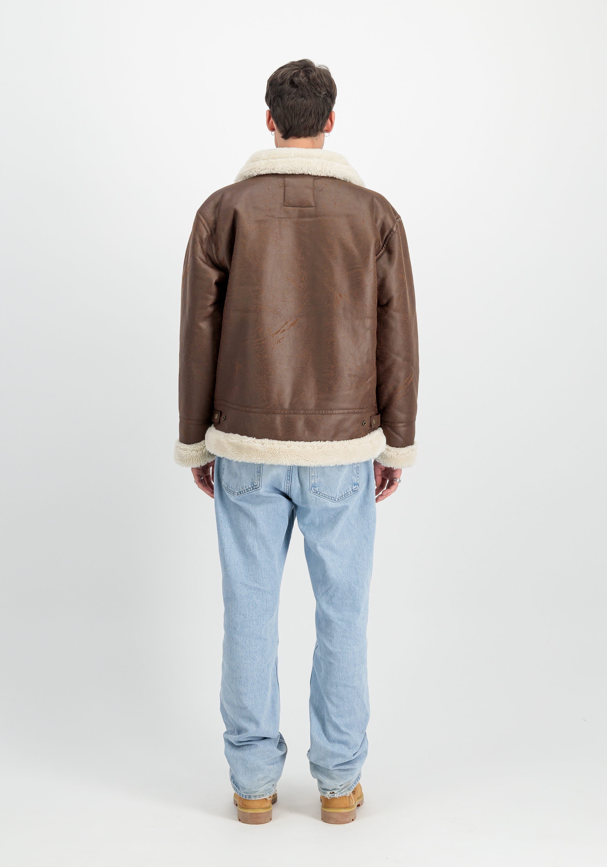 Alpha Industries Lederjacke »Alpha Industries Men - Bomber Jackets B-3 Faux Leather«