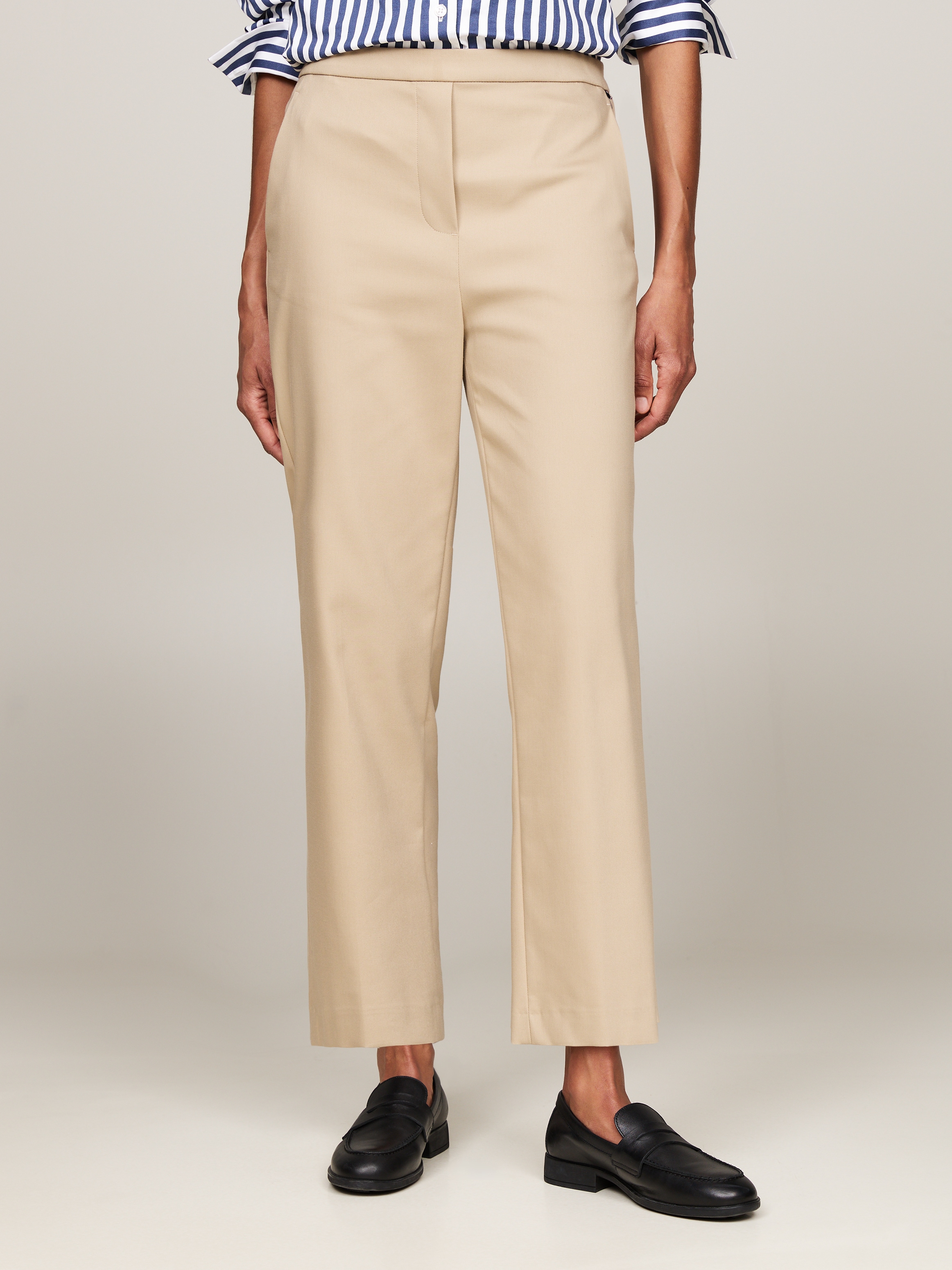 Tommy Hilfiger Chinohose, mit Logostickerei, elastische Pull On Pants