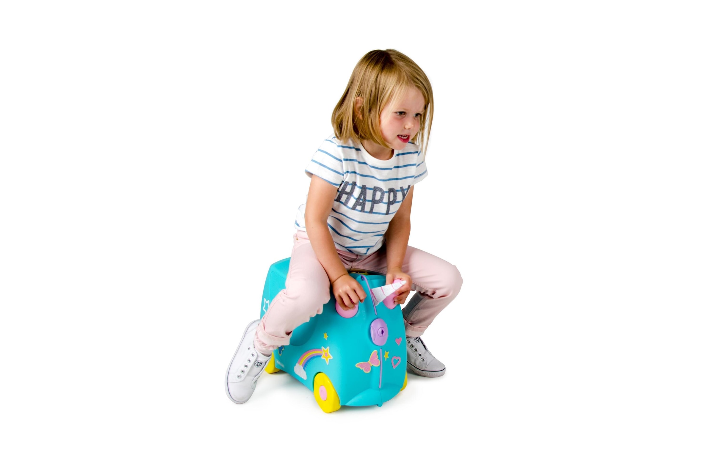 TRUNKI Trolley »Einhorn Una«, 4 Rollen