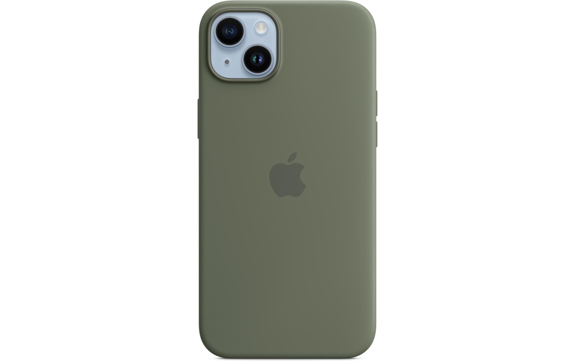 Apple Smartphone Silikon Case mit MagSafe, iPhone 14 Plus, Olive